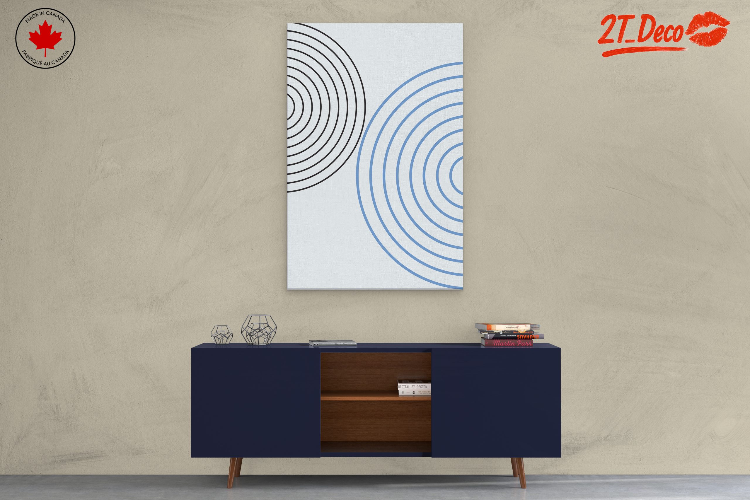 Contemporary Geometric Circle Art - Image 3