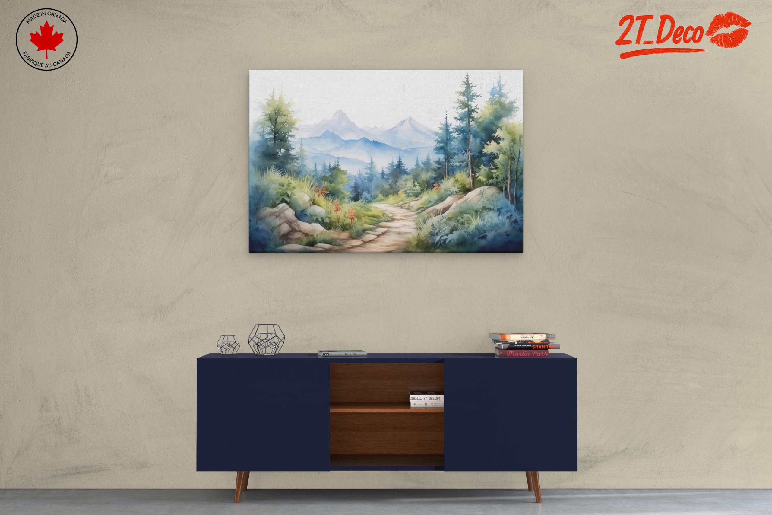 Serene Mountain Landscape with Lush Greenery - Image 3
