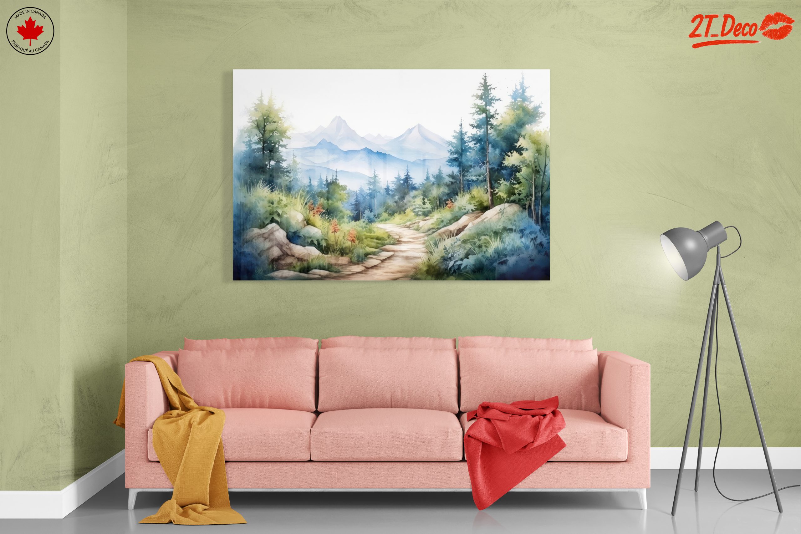 Serene Mountain Landscape with Lush Greenery - Image 7