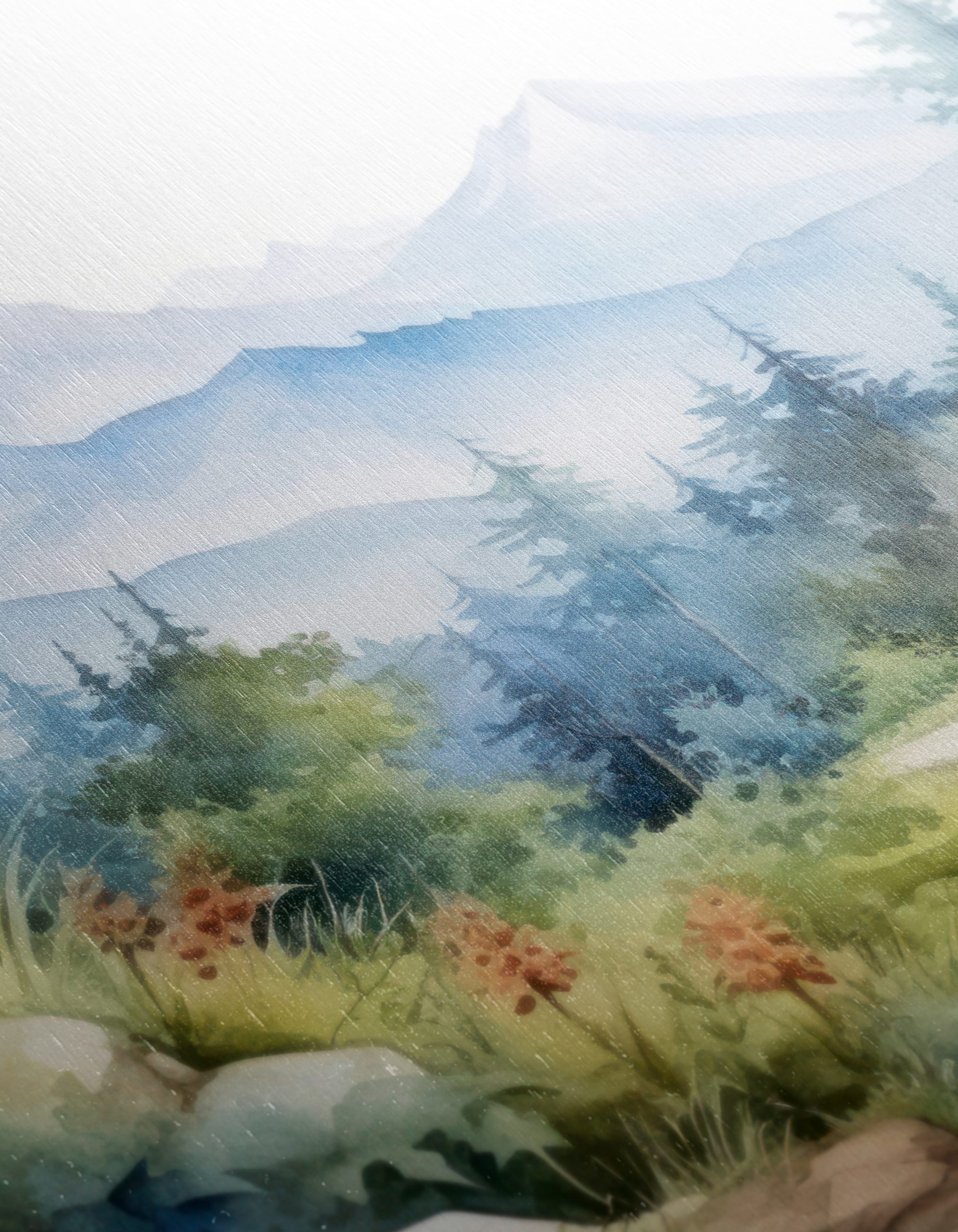 Serene Mountain Landscape with Lush Greenery - Image 12