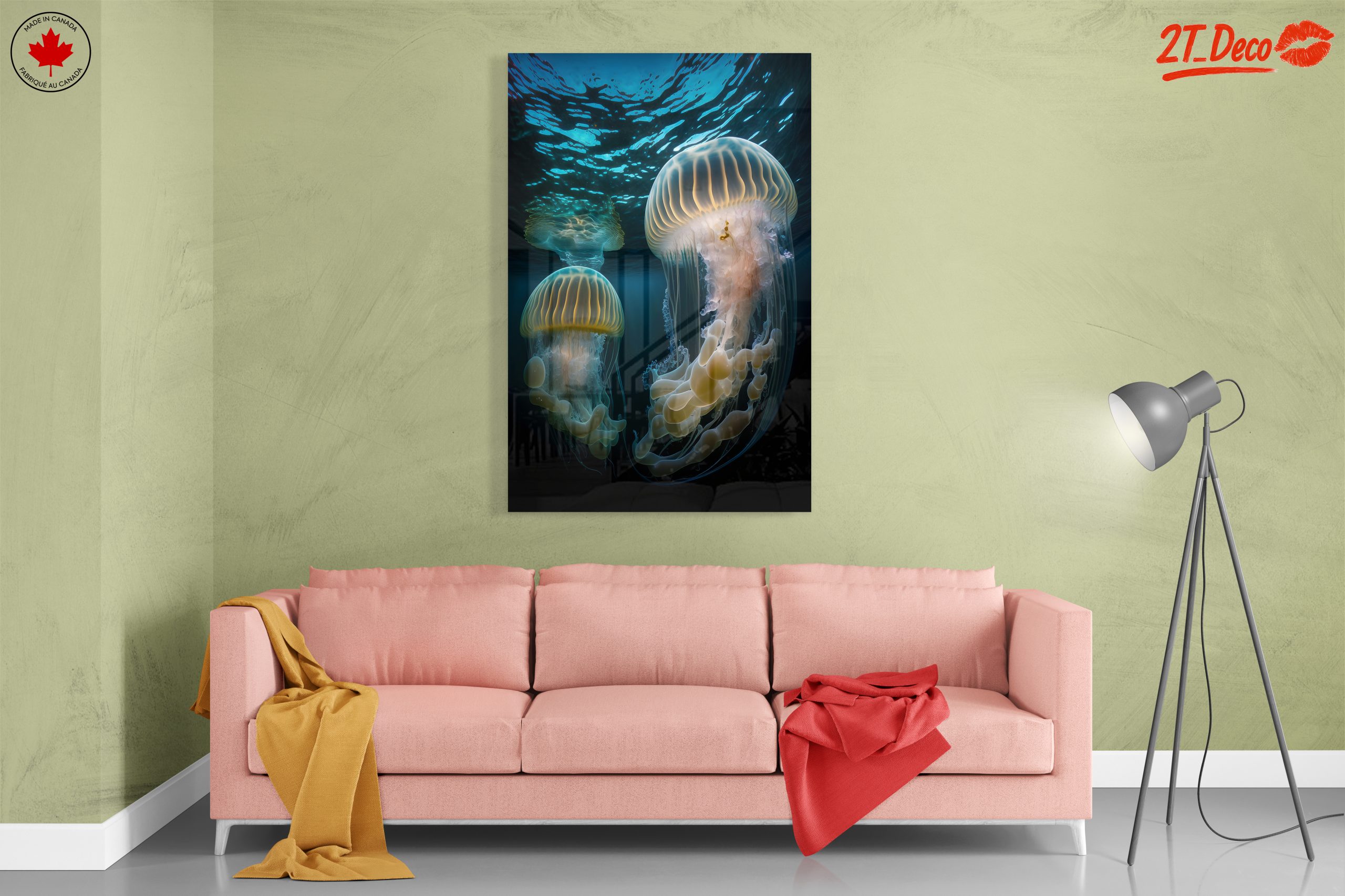 Stunning Abstract Art of Jellyfish in Ocean - Image 7