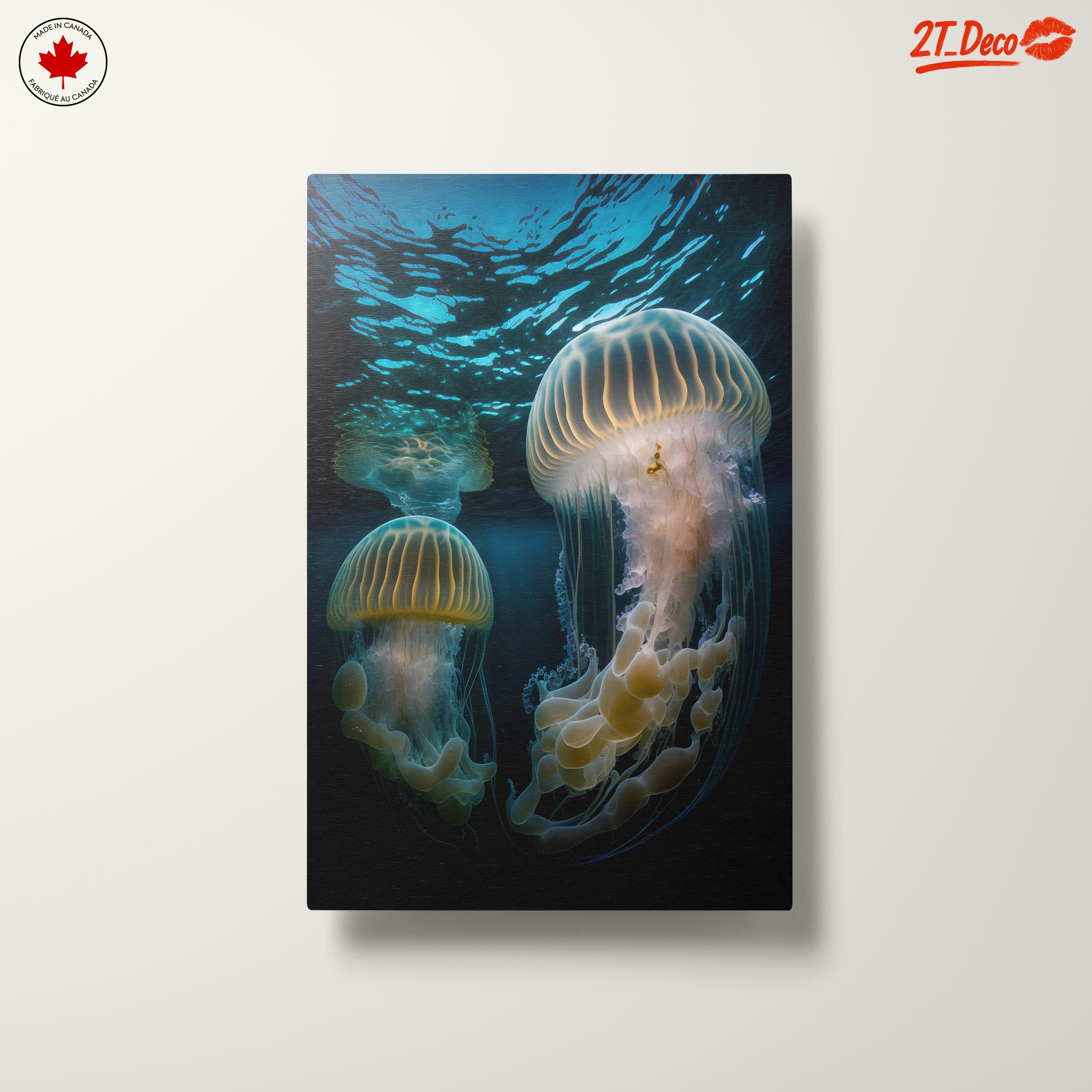Stunning Abstract Art of Jellyfish in Ocean - Image 10
