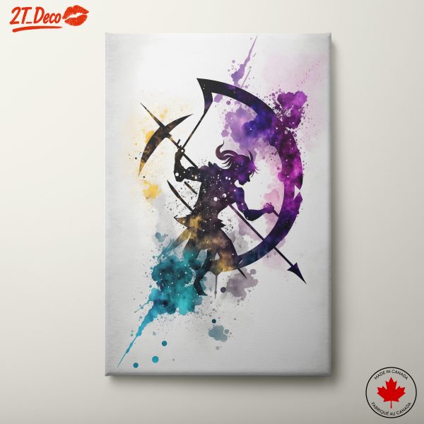 Vibrant Fantasy Character Silhouette Art