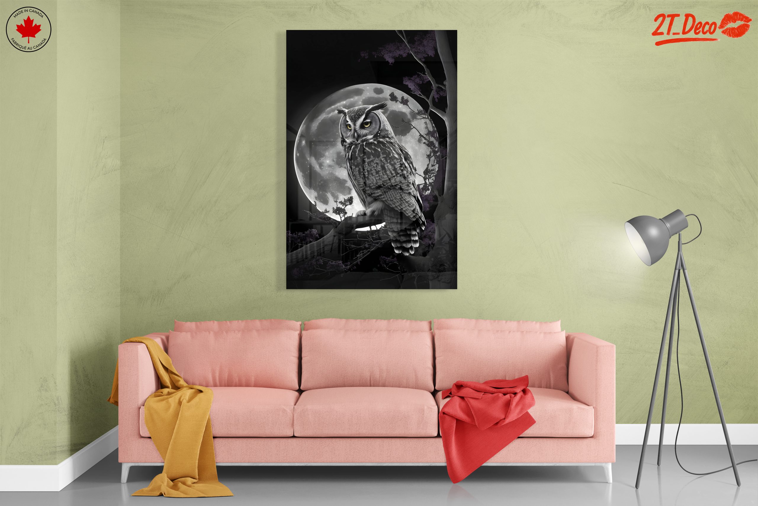 Majestic Owl Silhouette Against Full Moon - Image 7