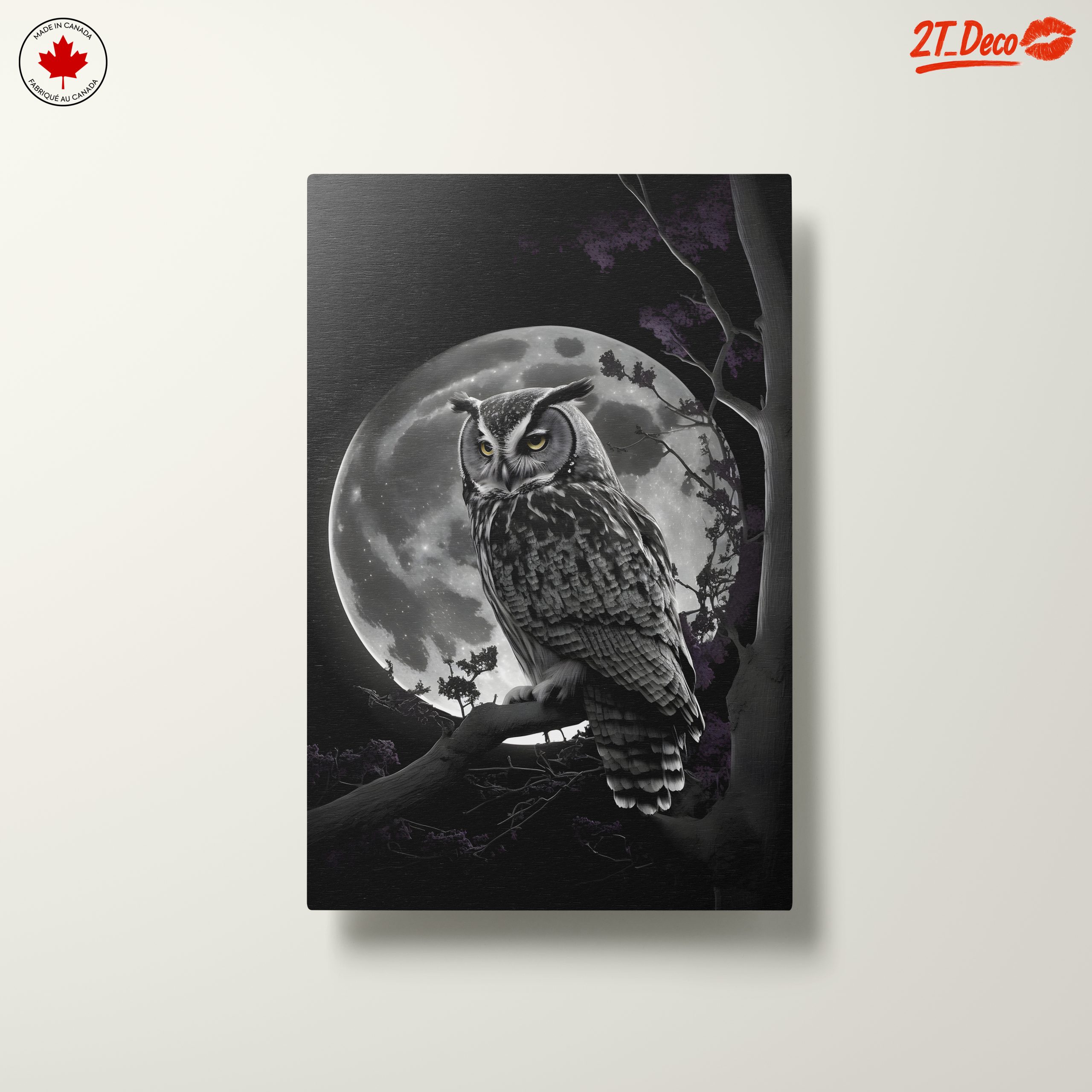Majestic Owl Silhouette Against Full Moon - Image 10