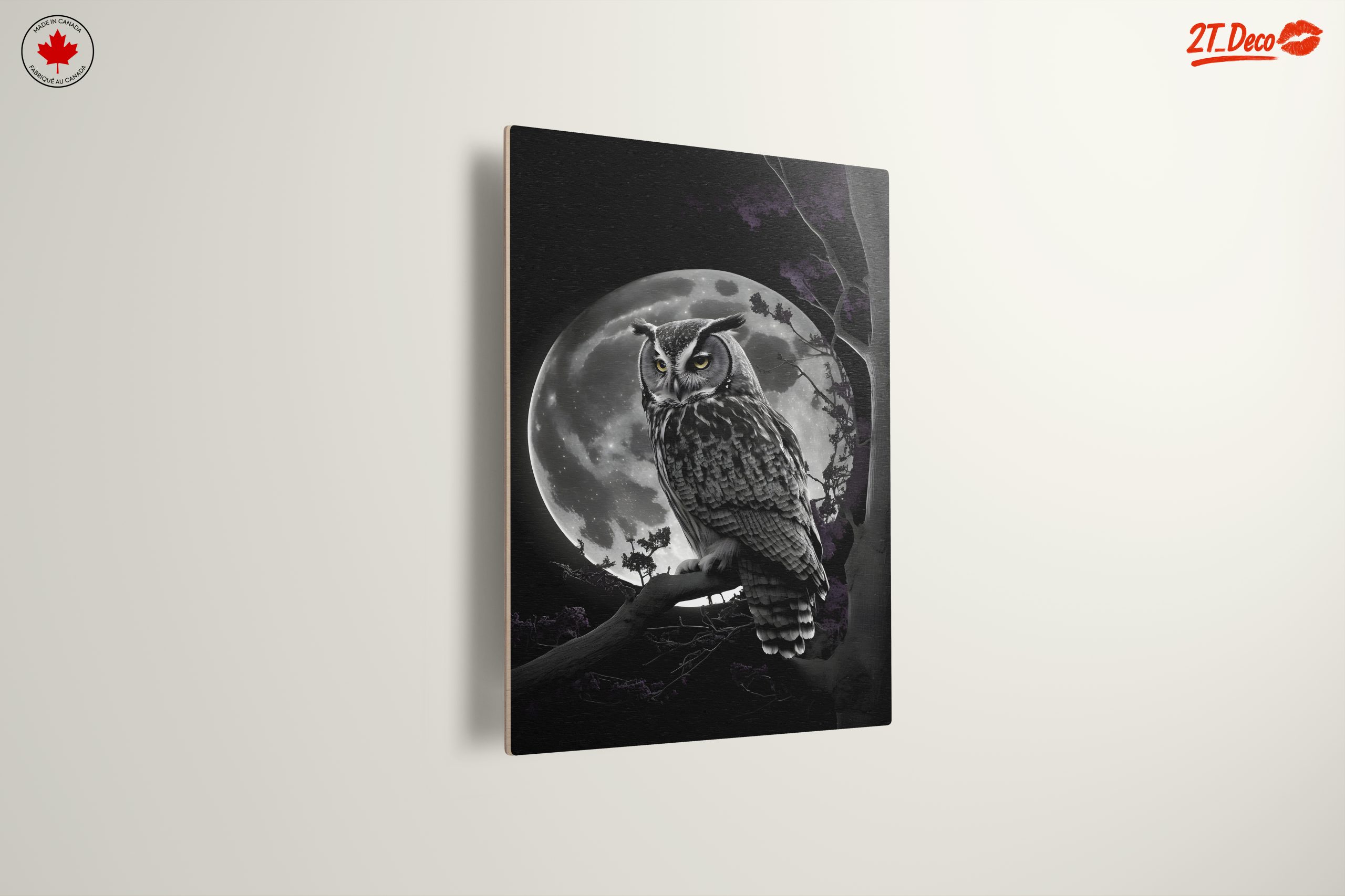 Majestic Owl Silhouette Against Full Moon - Image 13