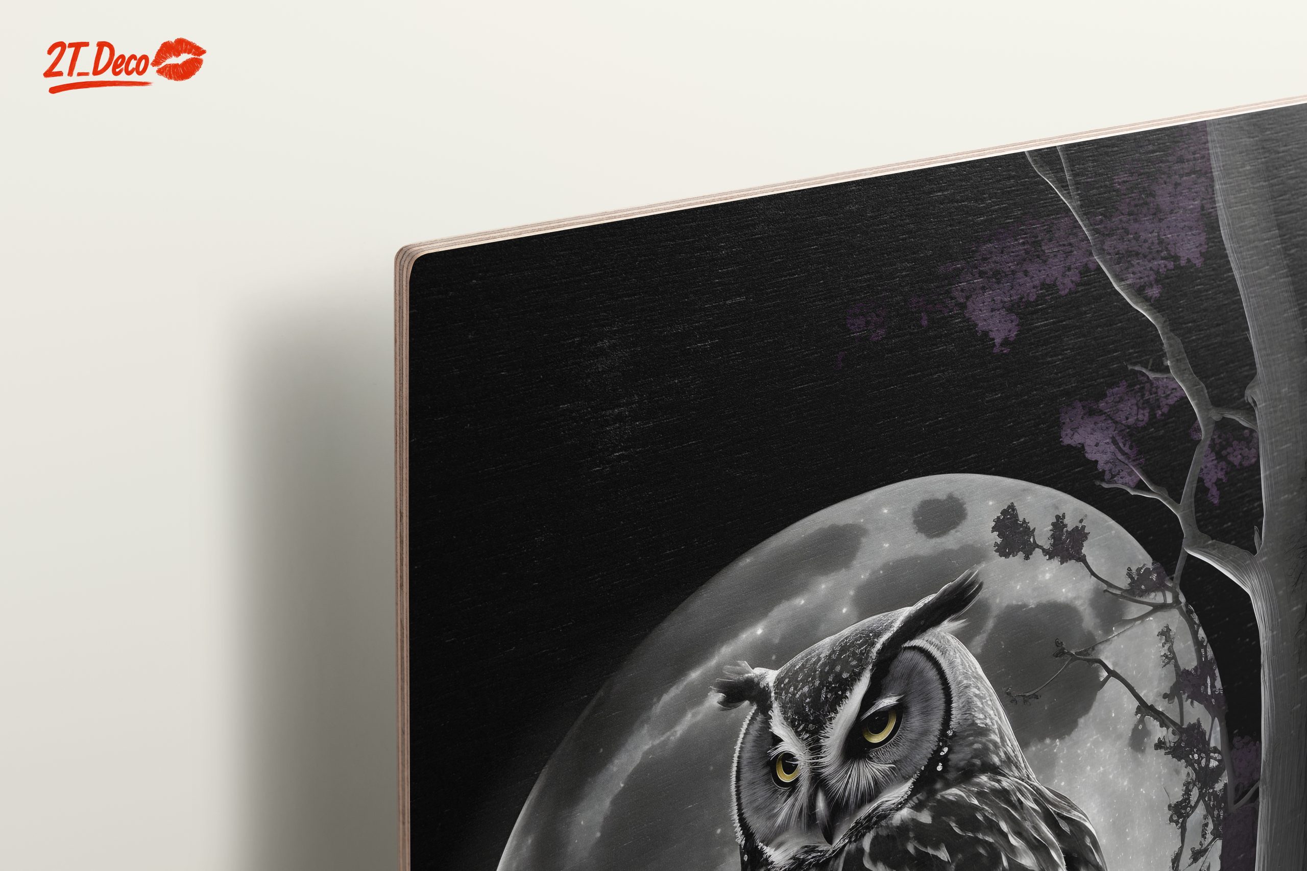 Majestic Owl Silhouette Against Full Moon - Image 15