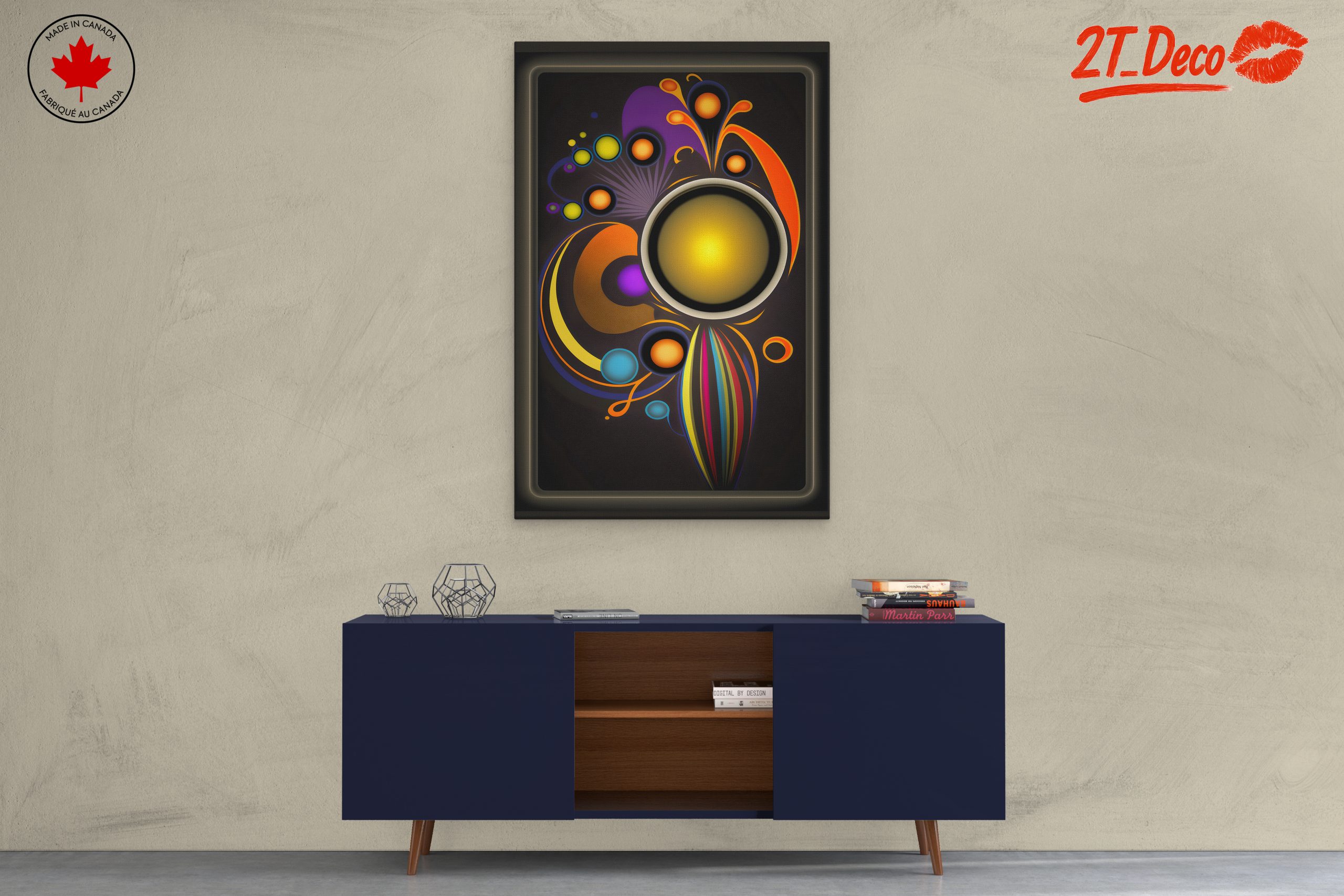 Vibrant Colorful Abstract Cloud Artwork 7 - Image 3