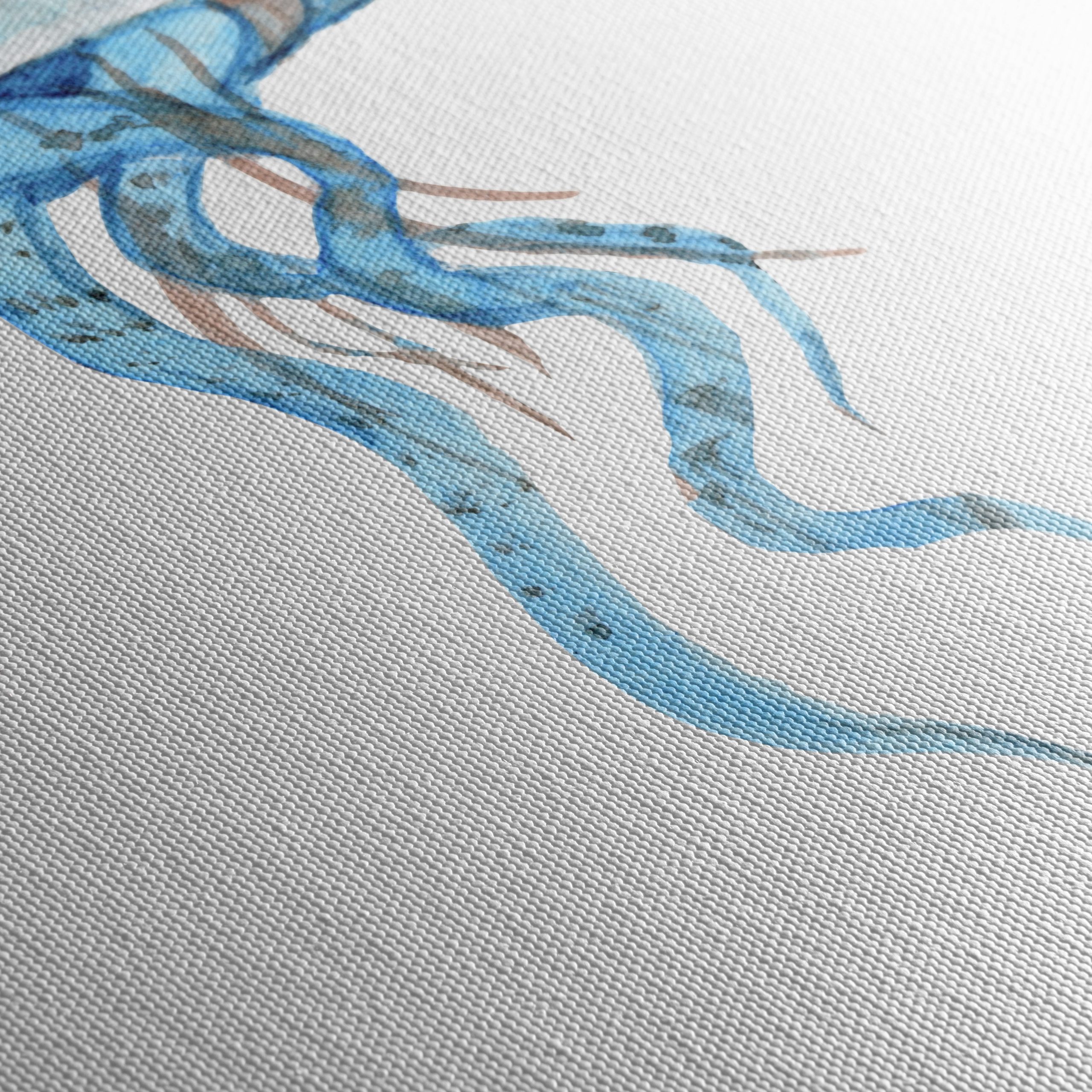 Abstract Watercolor Jellyfish Art for Coastal Spaces - Image 5
