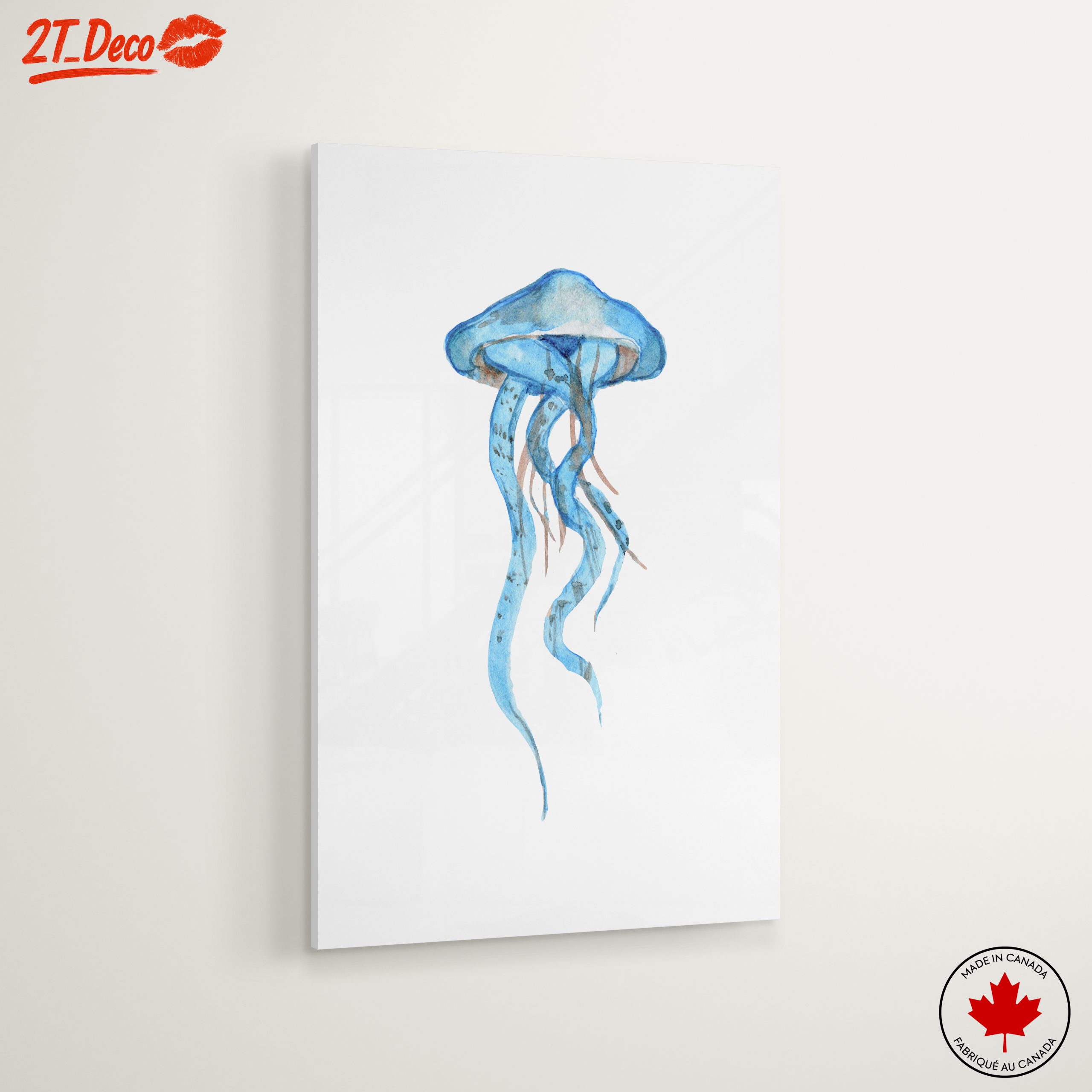 Abstract Watercolor Jellyfish Art for Coastal Spaces - Image 6