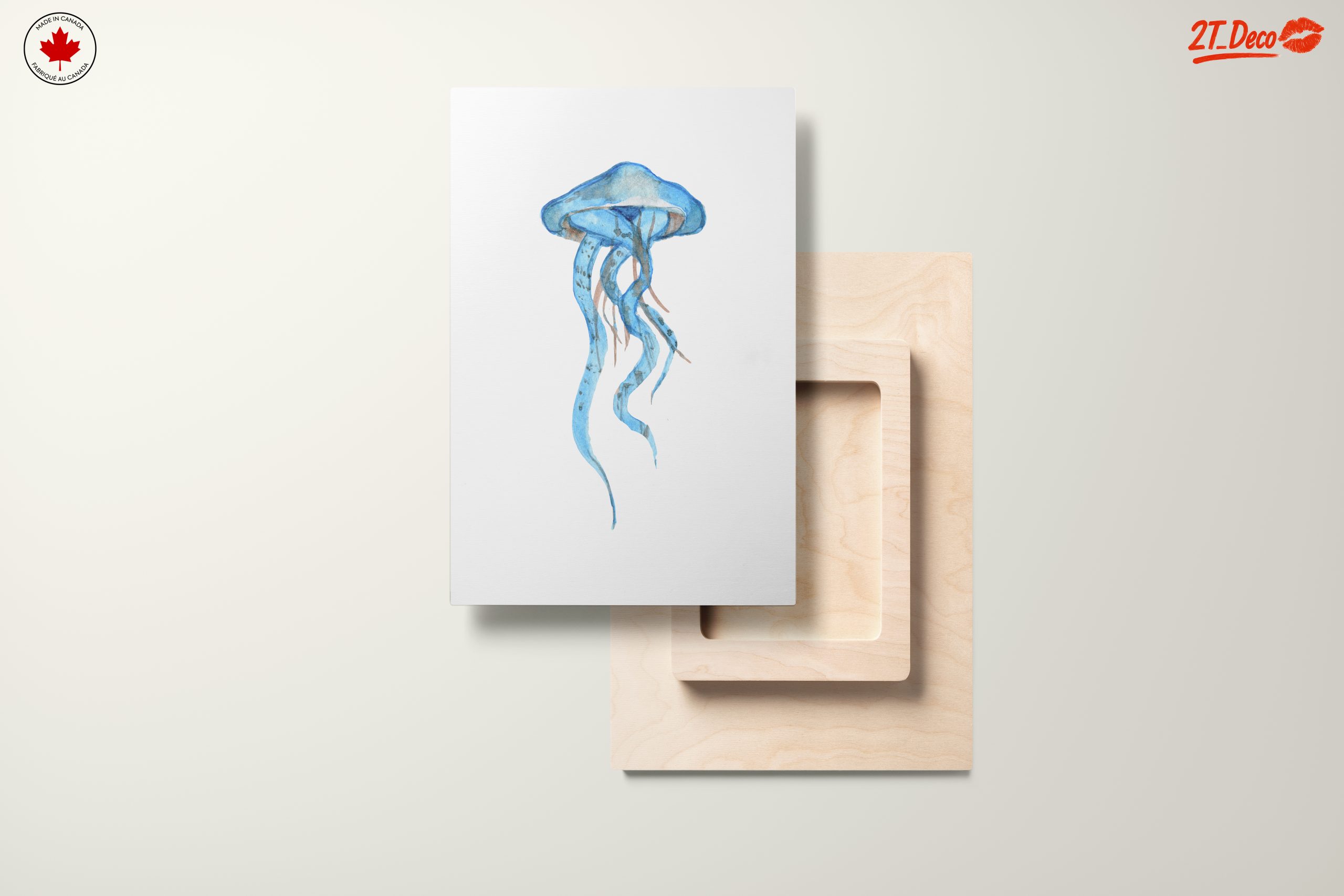 Abstract Watercolor Jellyfish Art for Coastal Spaces - Image 11