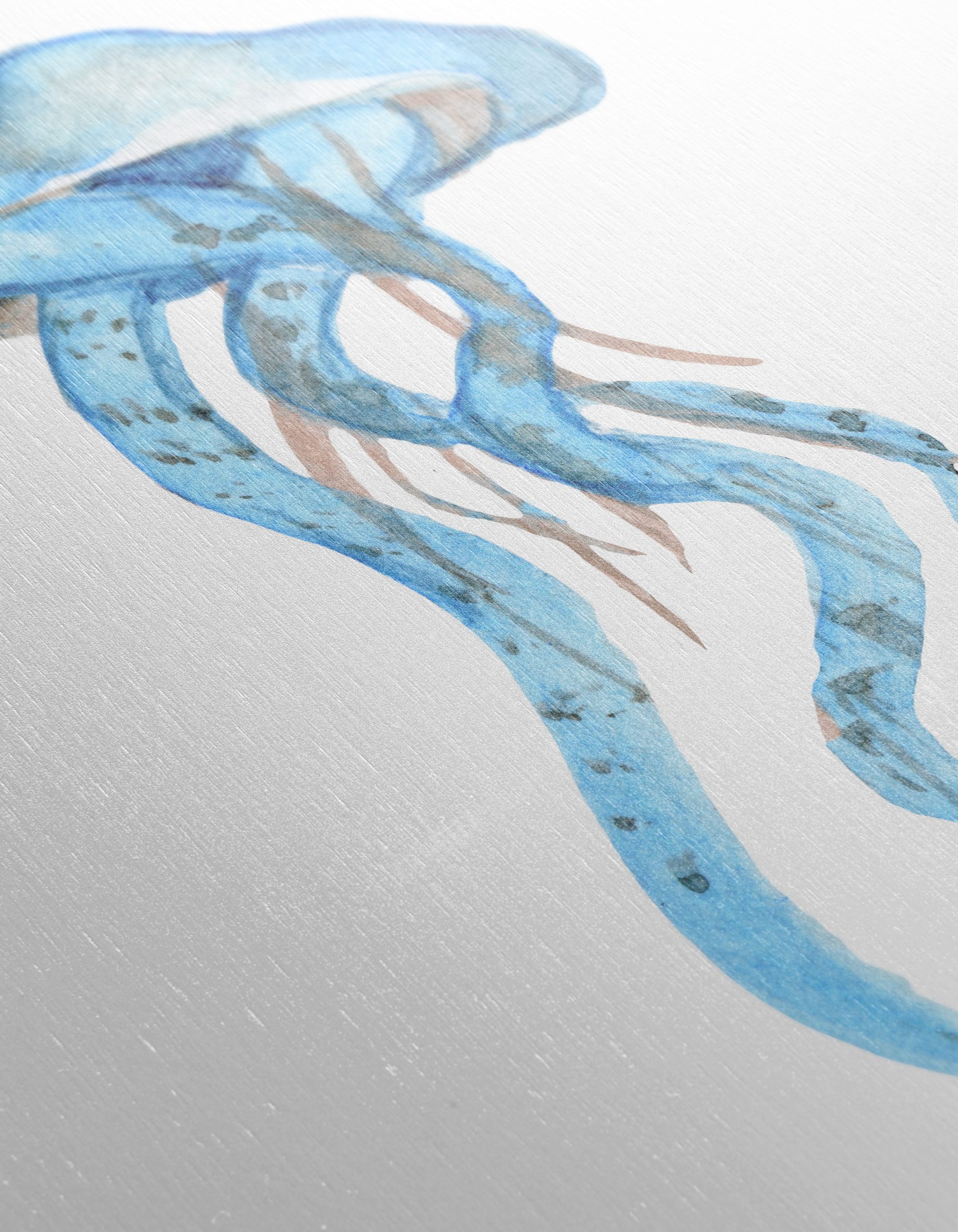 Abstract Watercolor Jellyfish Art for Coastal Spaces - Image 12