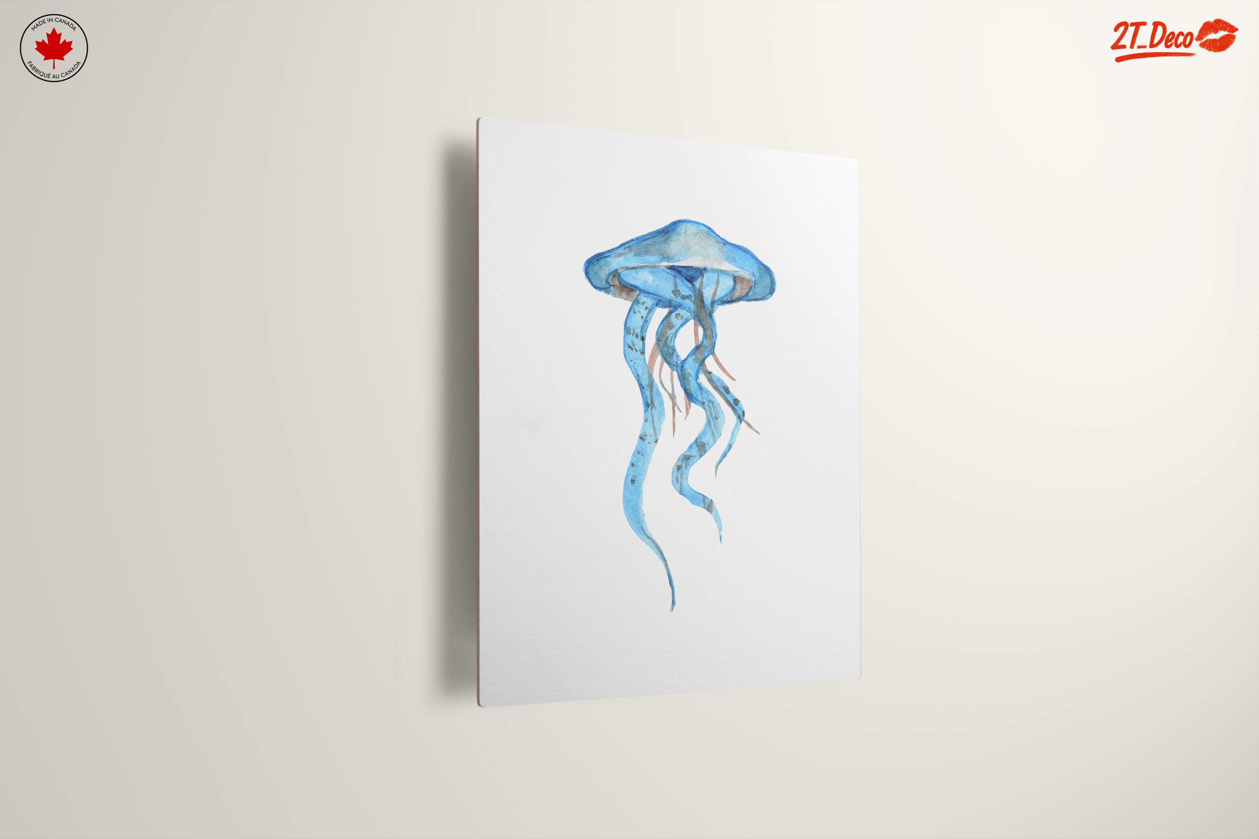 Abstract Watercolor Jellyfish Art for Coastal Spaces - Image 13