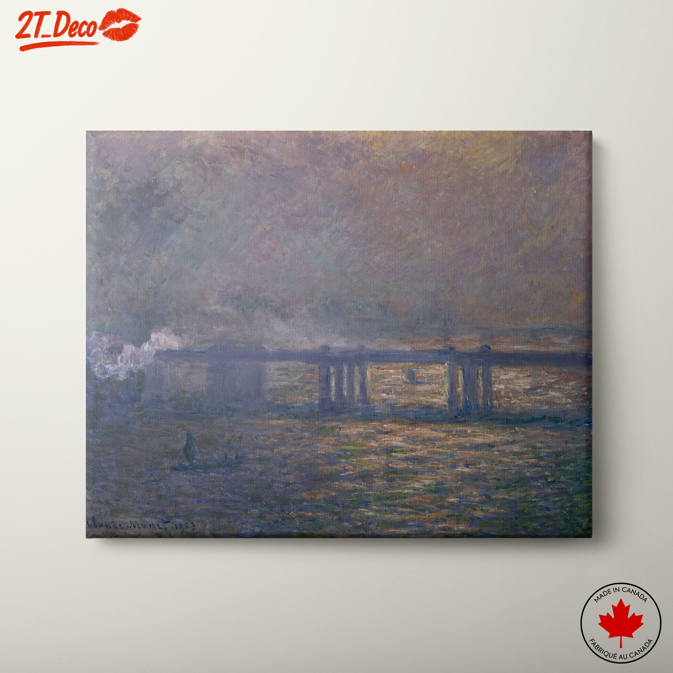 Impressionist Artwork of a Tranquil River