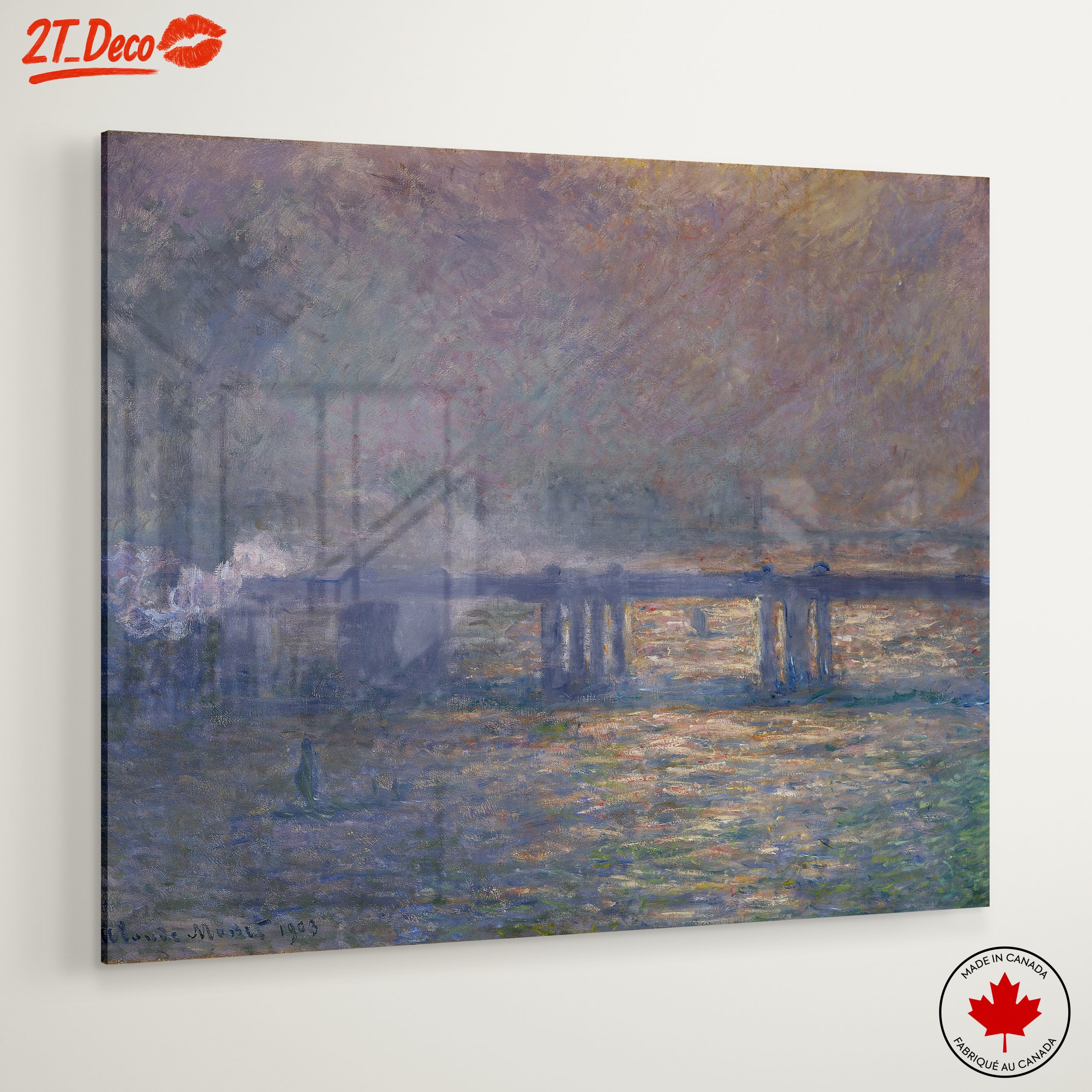 Impressionist Artwork of a Tranquil River - Image 6
