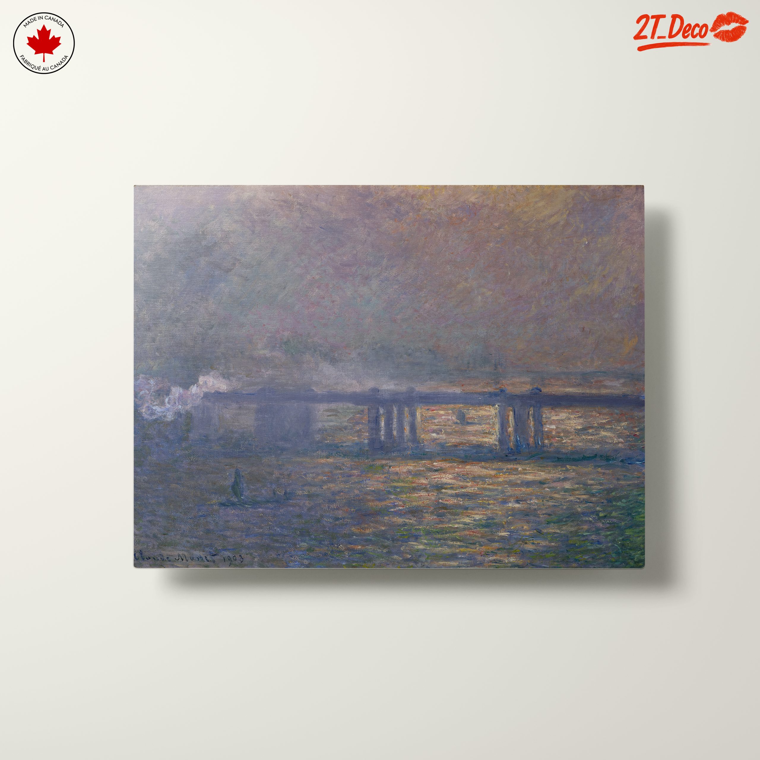 Impressionist Artwork of a Tranquil River - Image 10