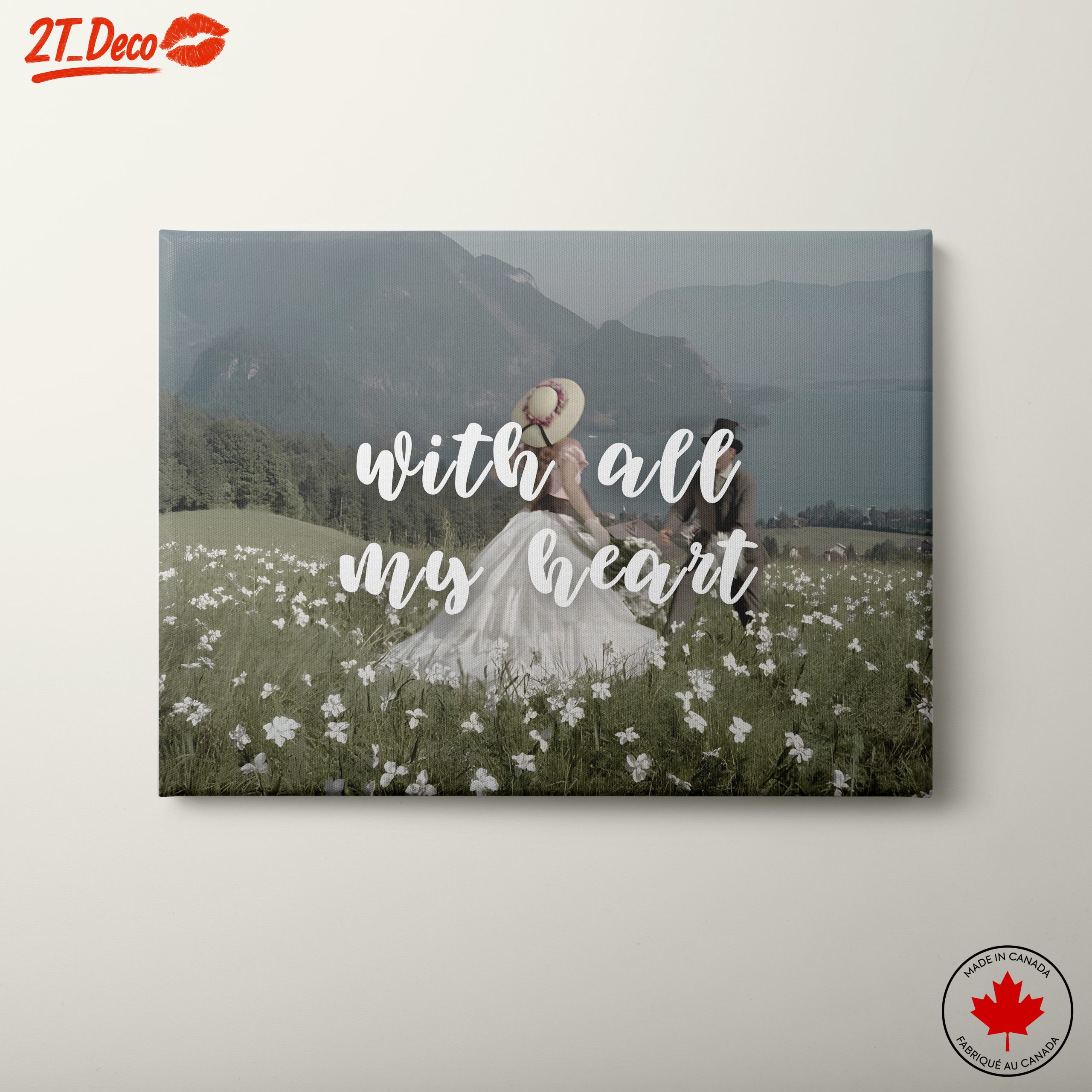 With All My Heart Inspirational Quote