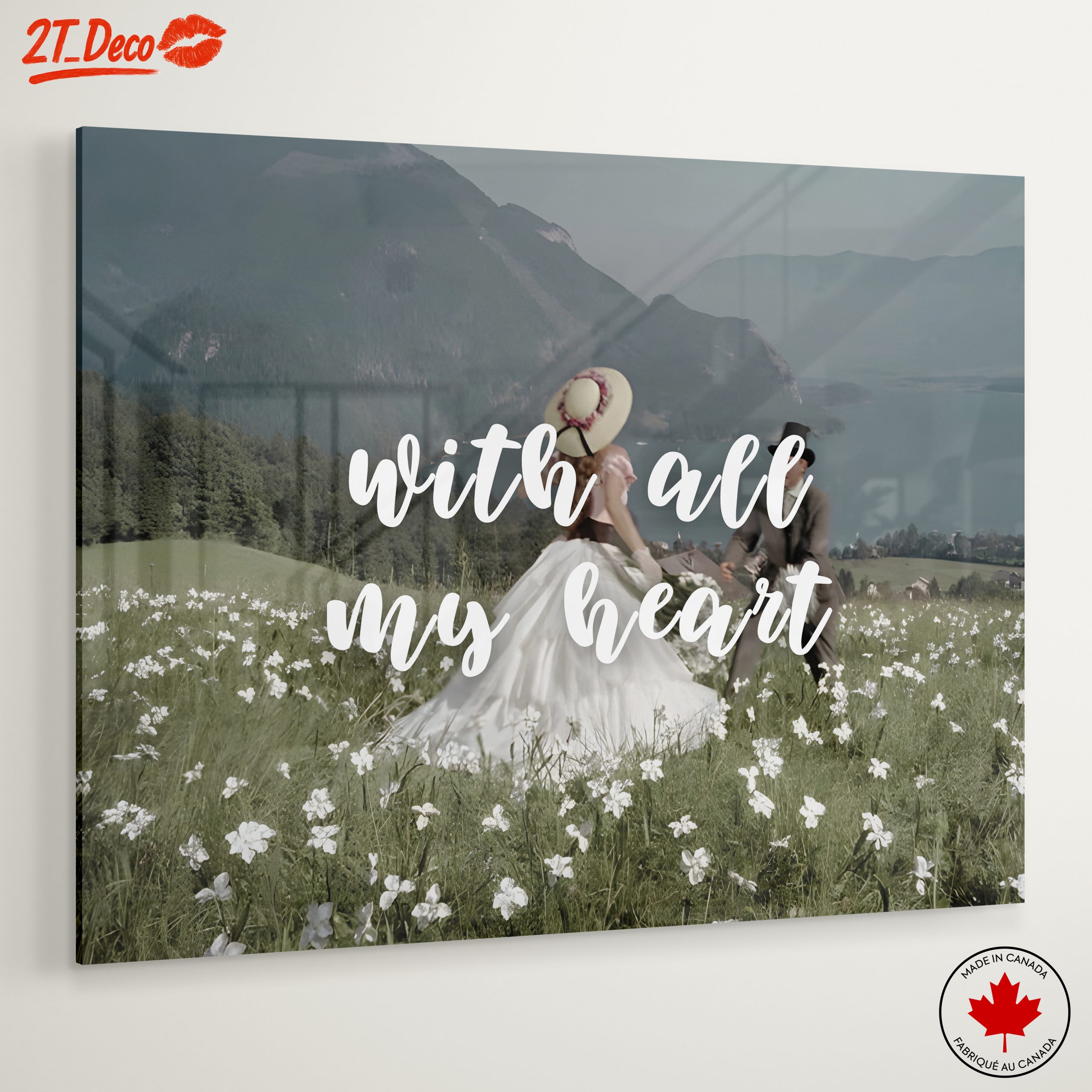 With All My Heart Inspirational Quote - Image 6
