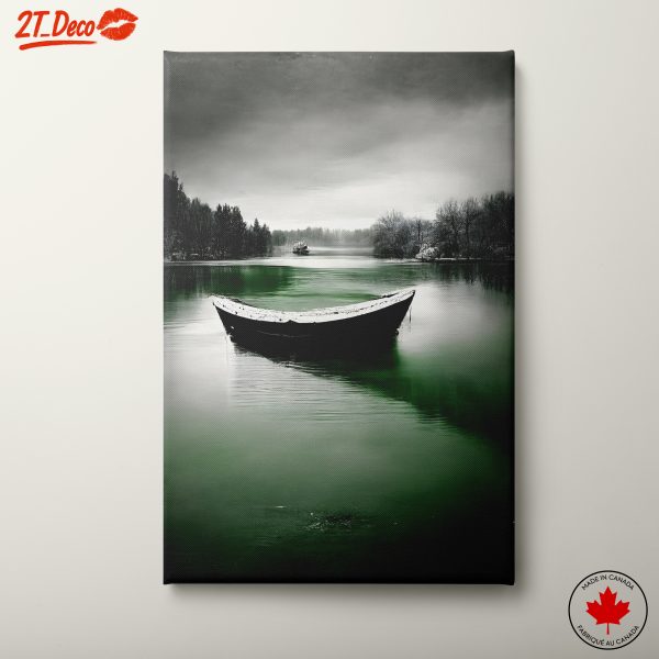 Serene Abstract Landscape with Boat 2