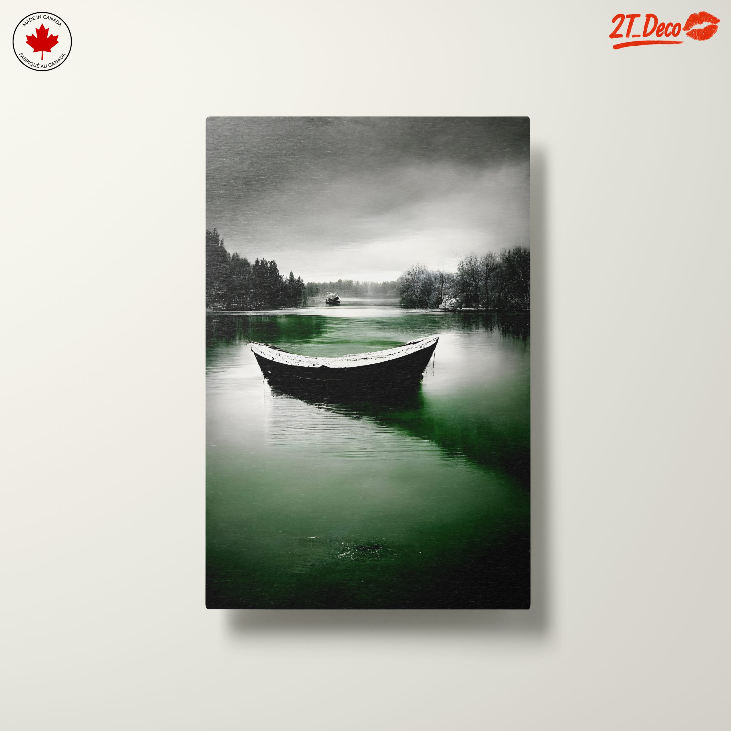 Serene Abstract Landscape with Boat 2 - Image 10
