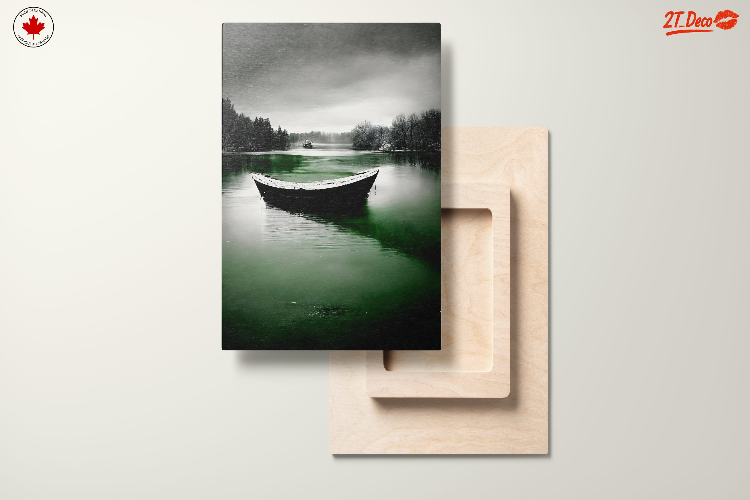 Serene Abstract Landscape with Boat 2 - Image 11