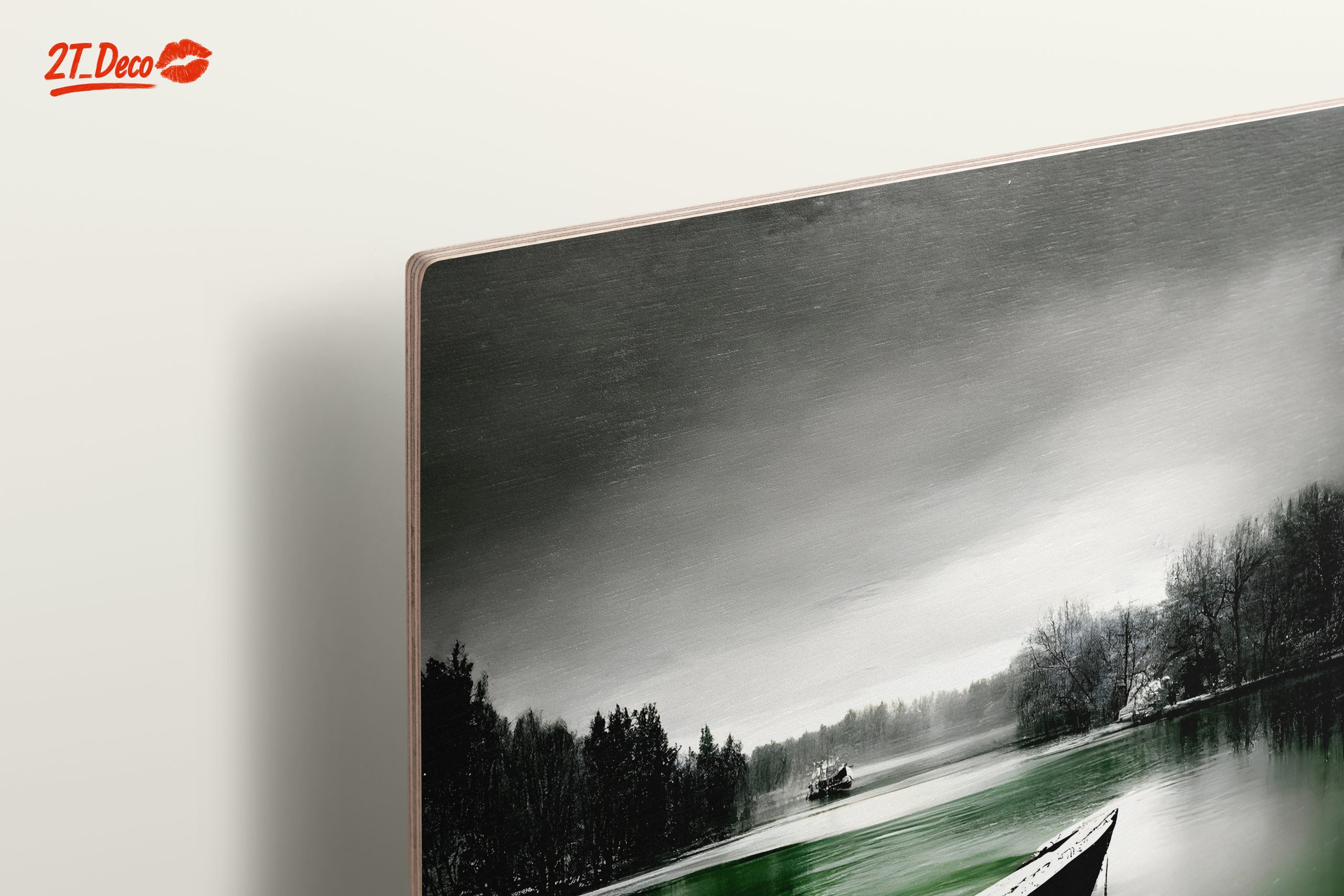 Serene Abstract Landscape with Boat 2 - Image 15