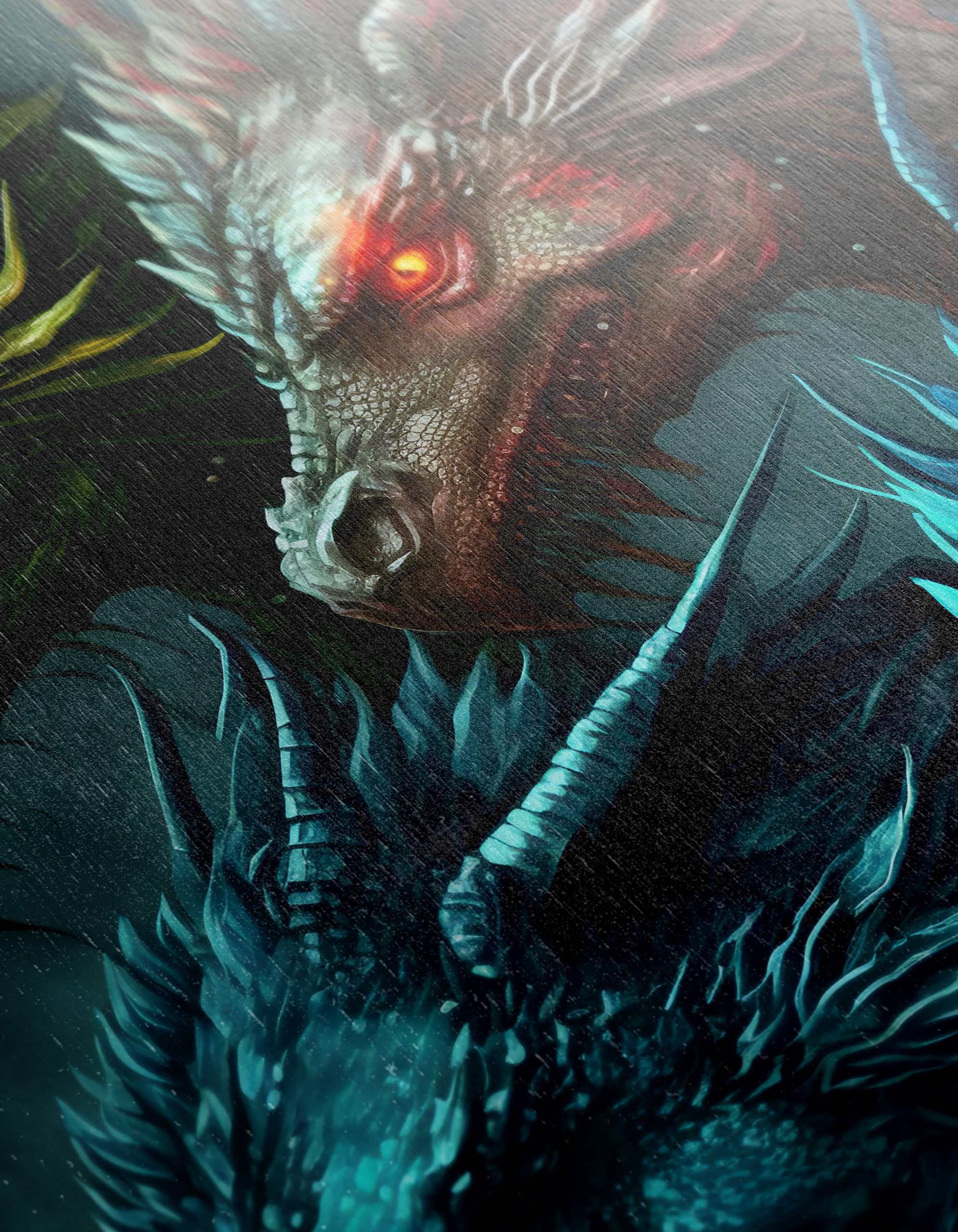 Four Colorful Dragon Heads in Fantasy Art - Image 12