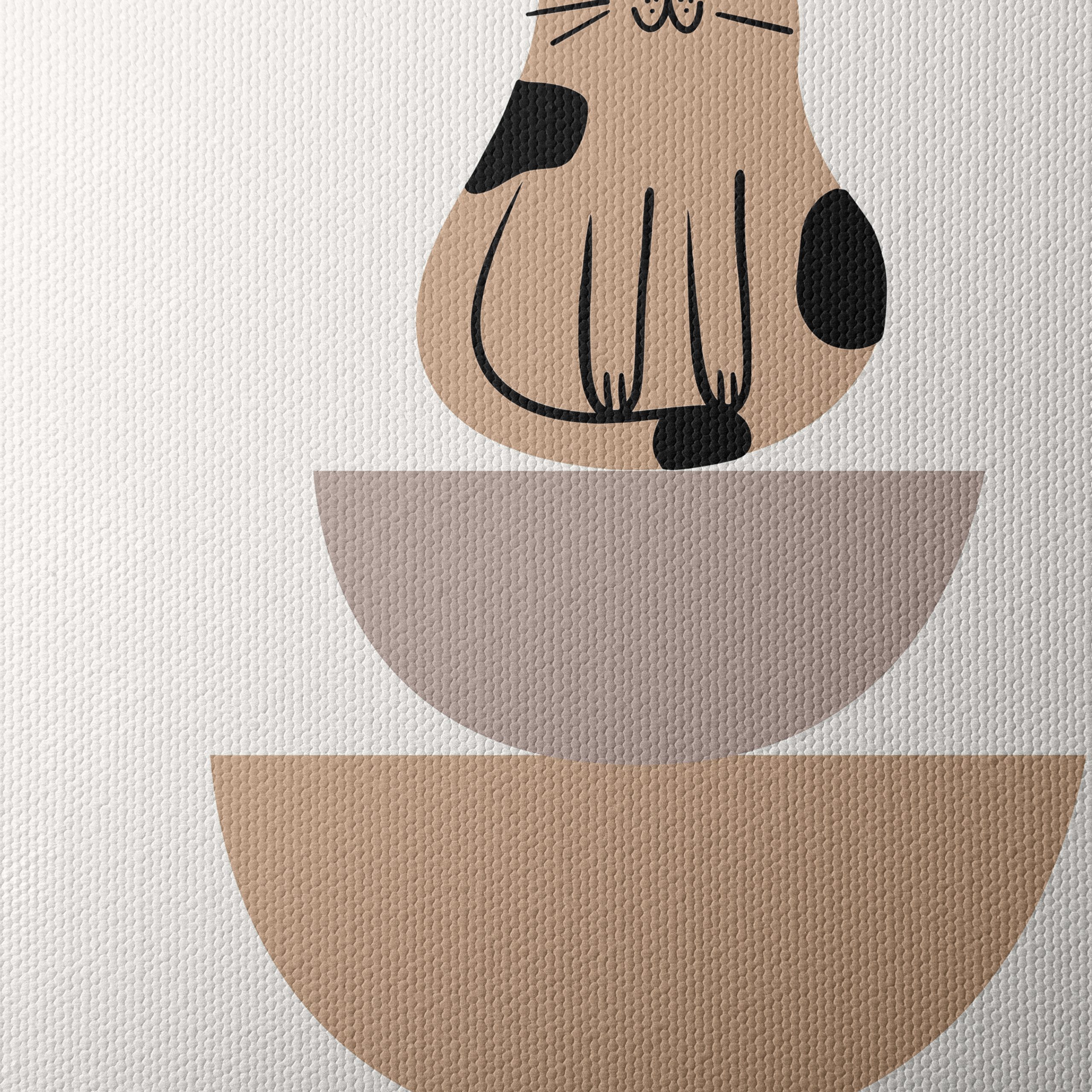 Whimsical Cat Stacked Art - Image 4