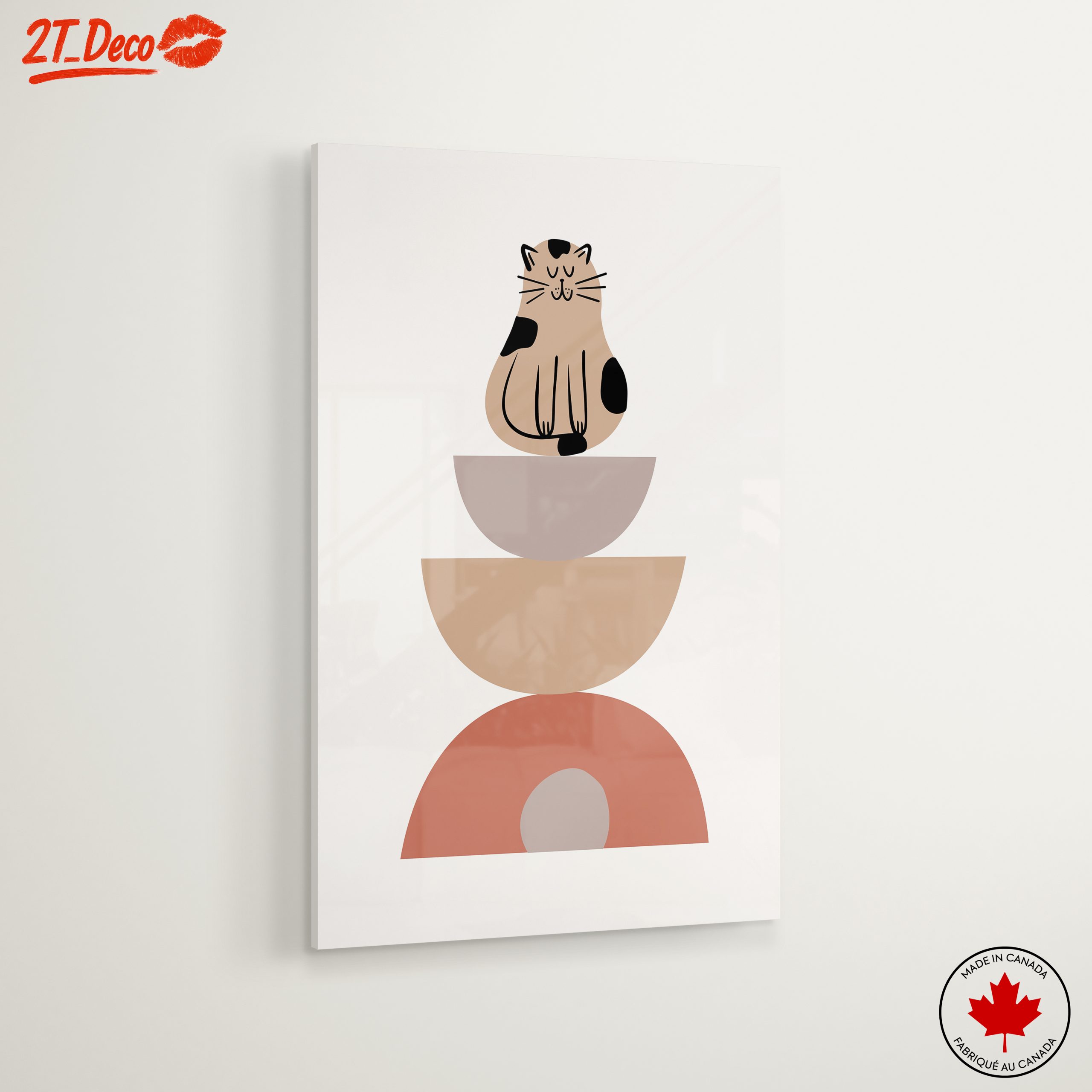 Whimsical Cat Stacked Art - Image 6
