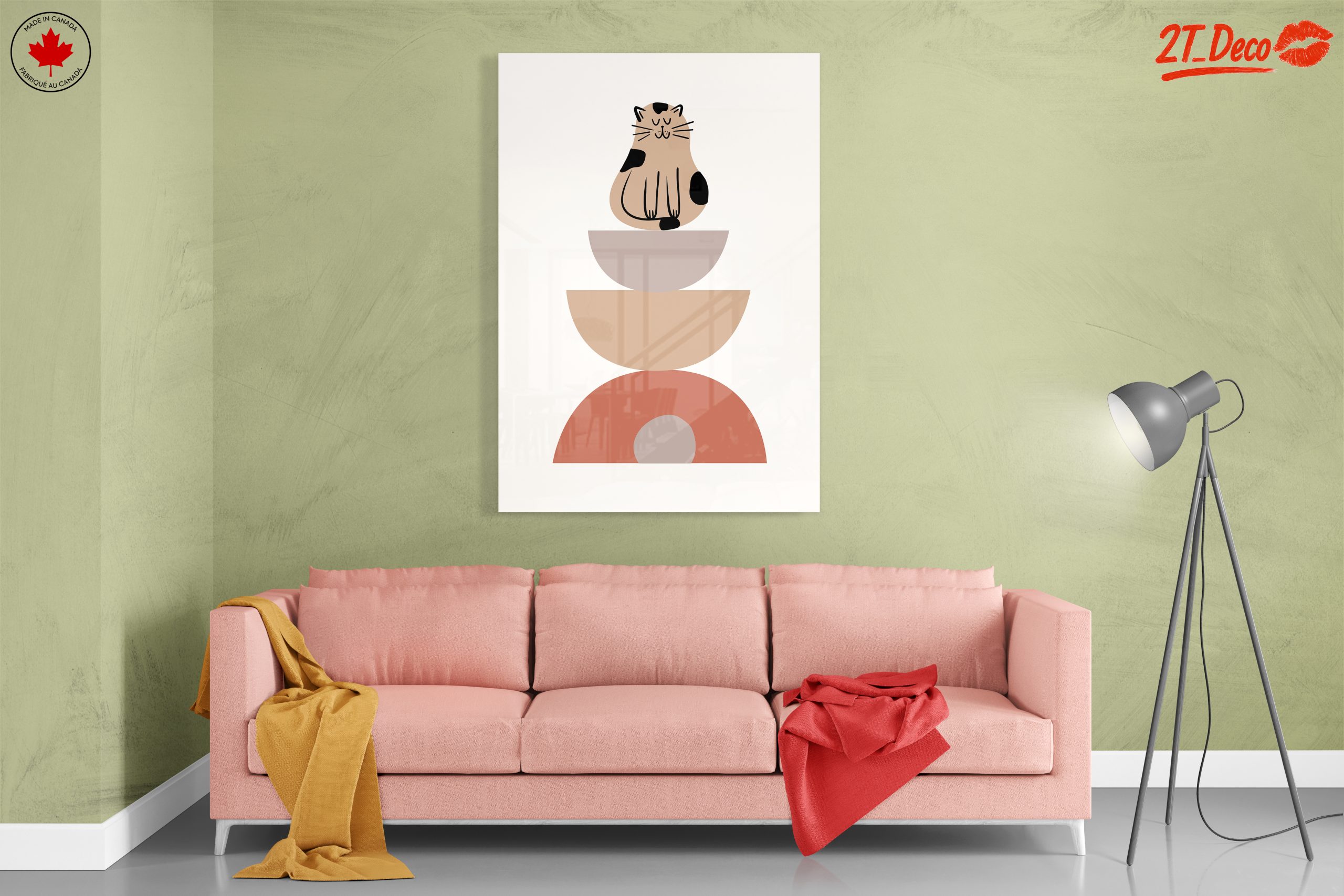 Whimsical Cat Stacked Art - Image 7