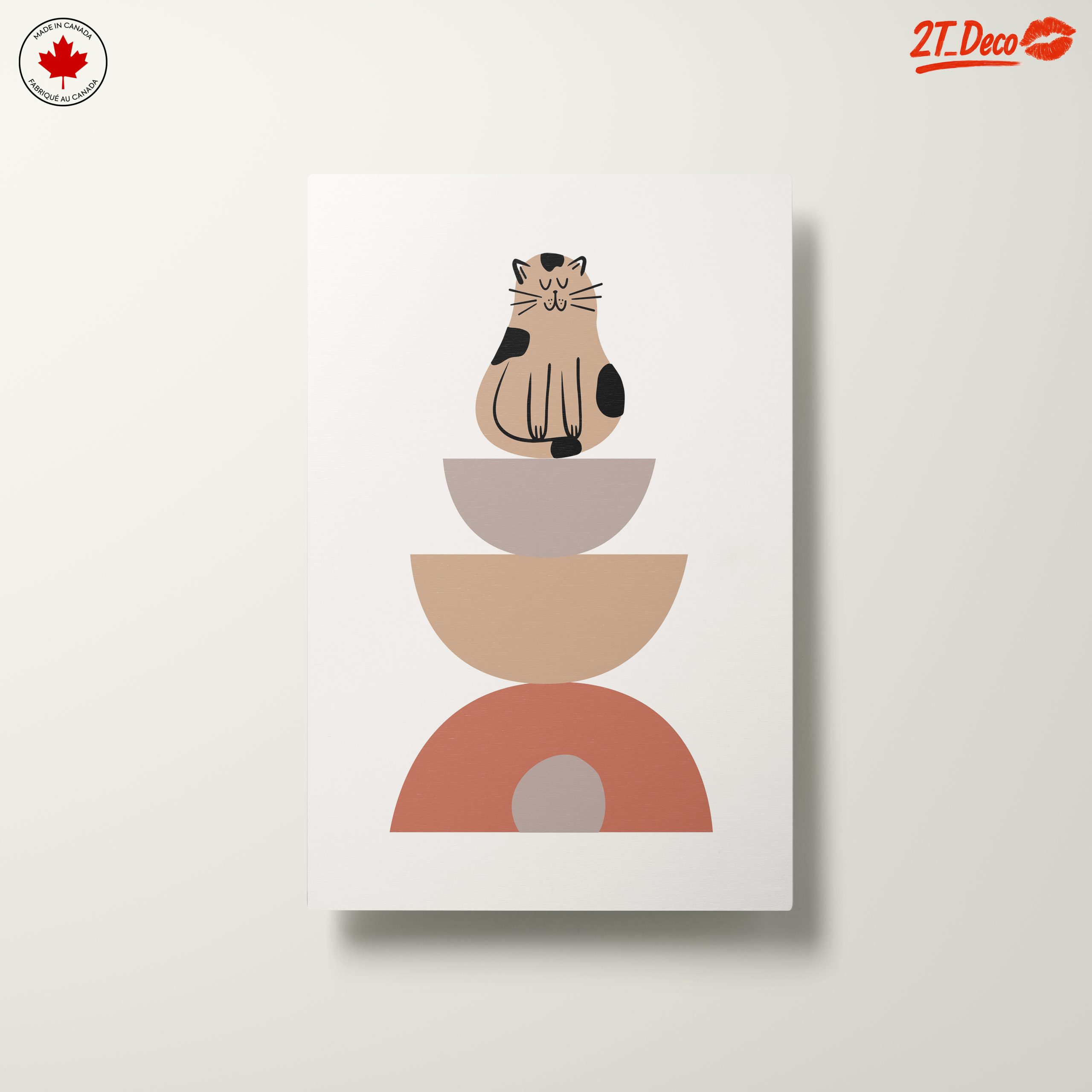 Whimsical Cat Stacked Art - Image 10