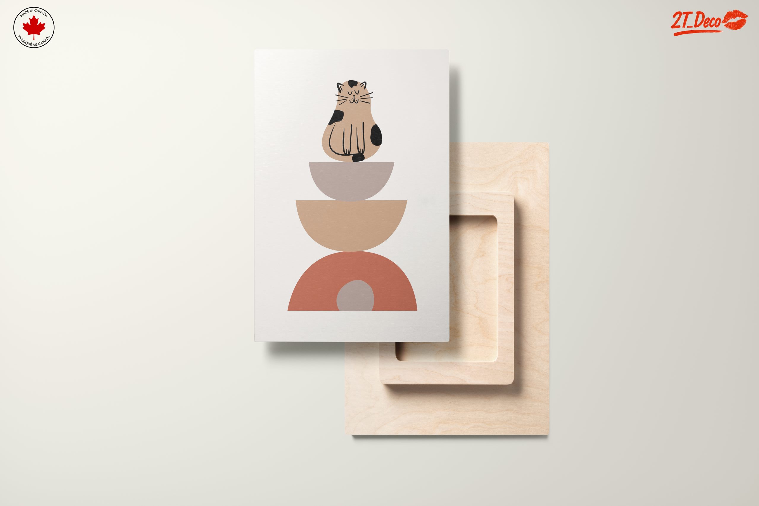 Whimsical Cat Stacked Art - Image 11