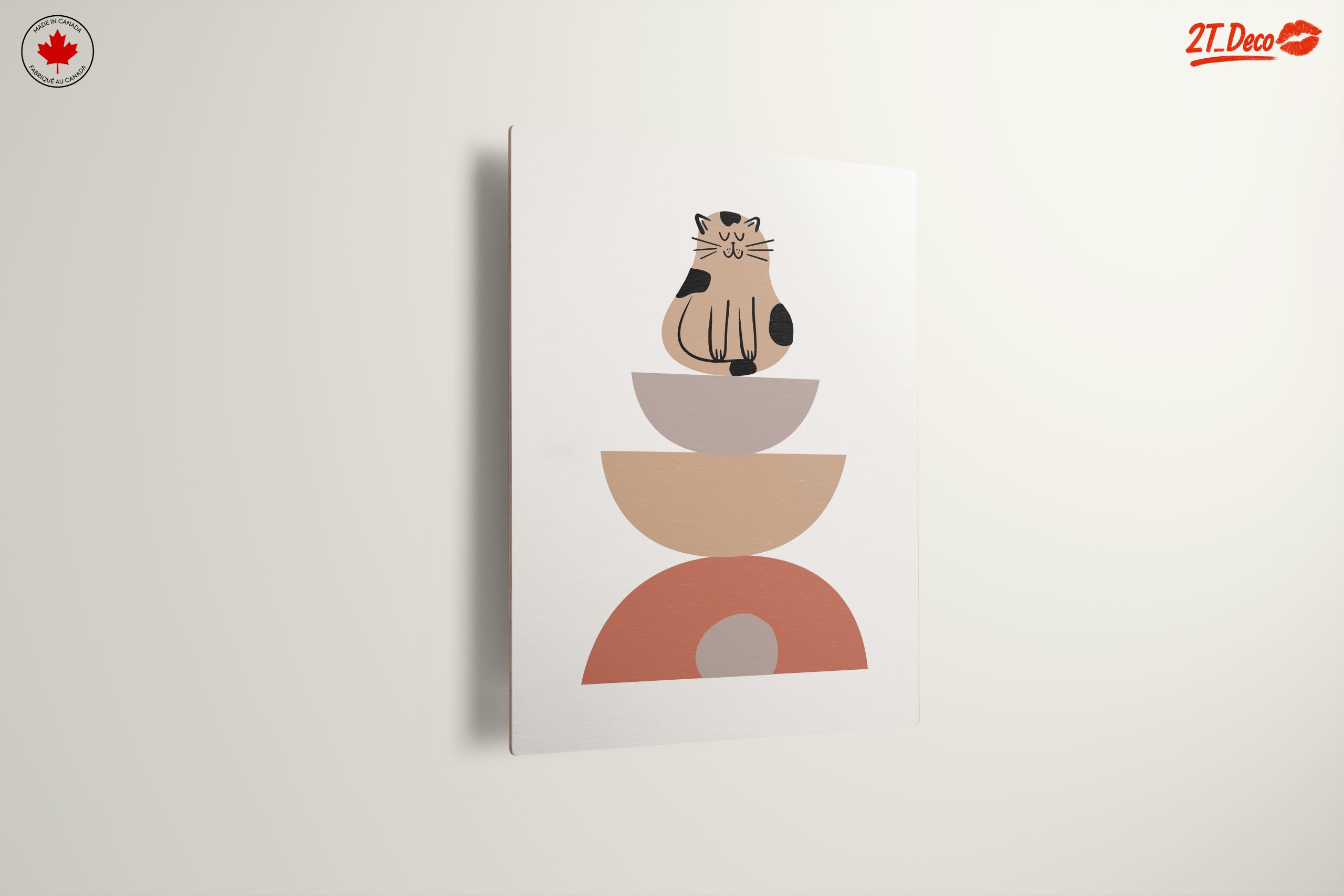 Whimsical Cat Stacked Art - Image 13