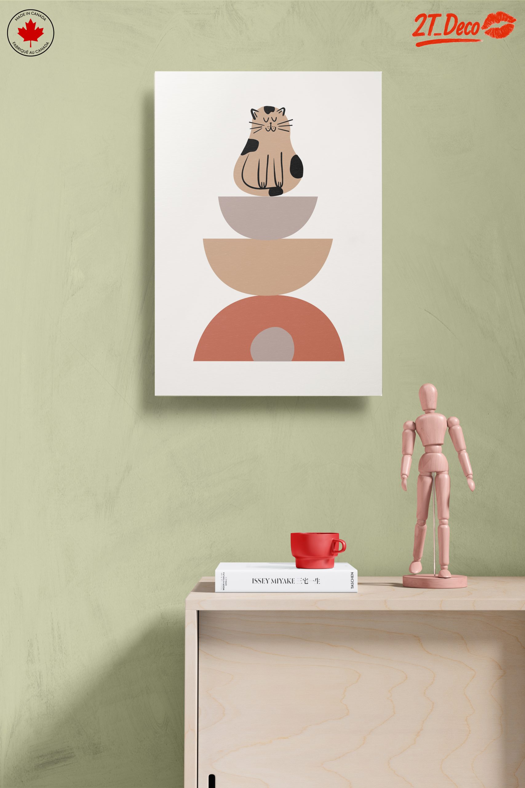 Whimsical Cat Stacked Art - Image 14