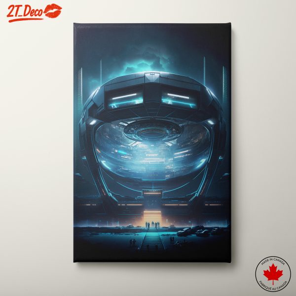 Futuristic Space Structure Artwork