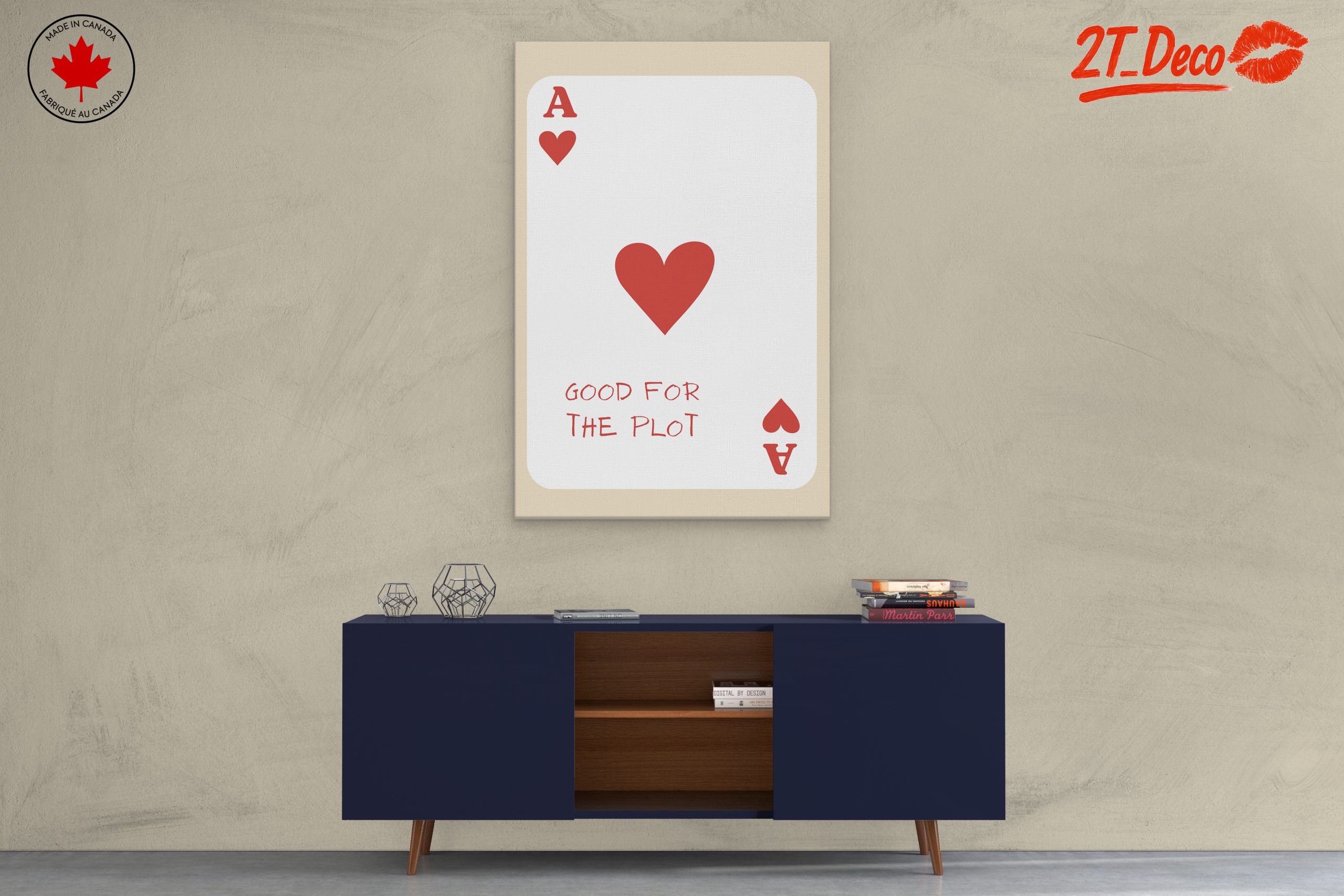 Playing Card Ace of Hearts Design - Image 3