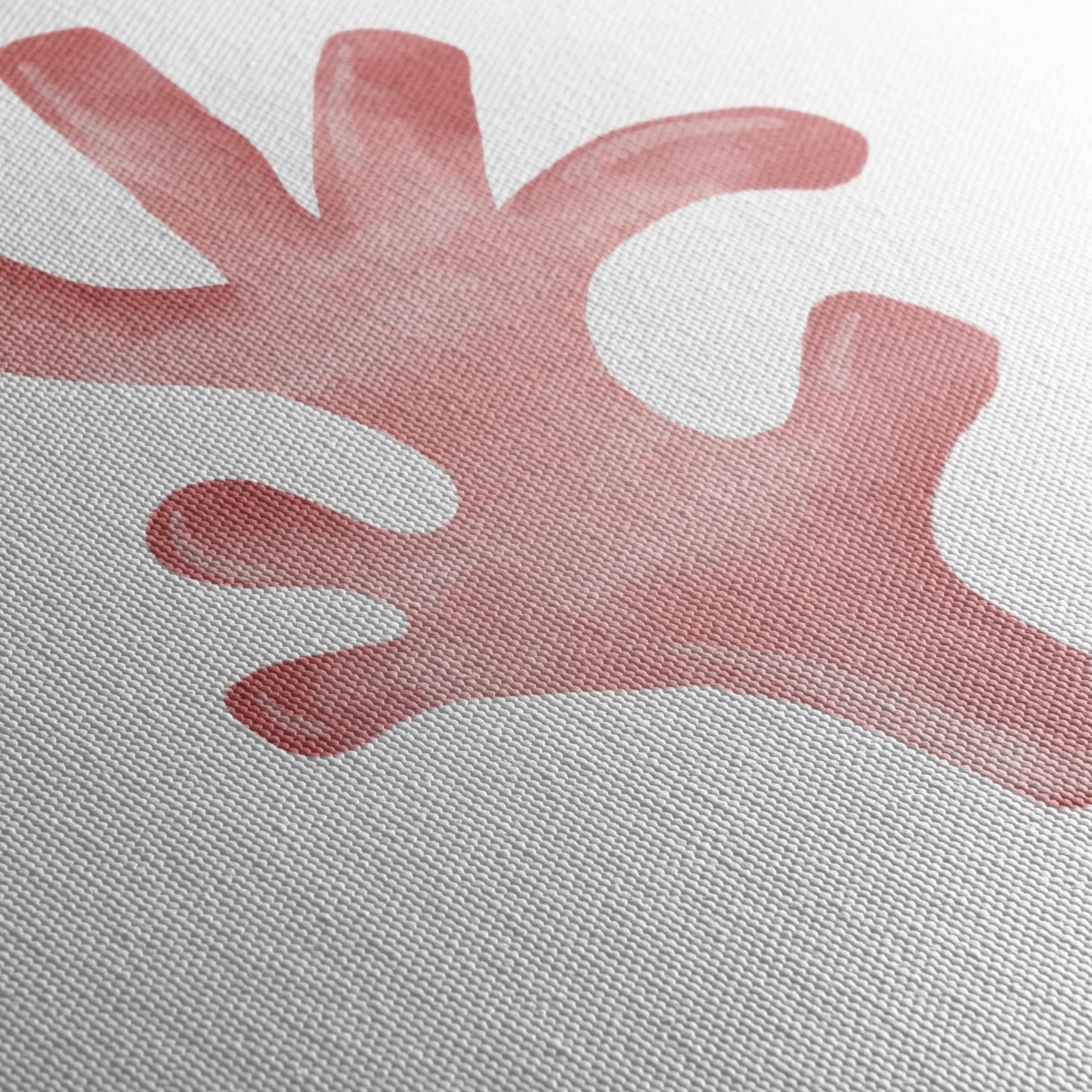 Elegant Coral Botanical Art - Image 5