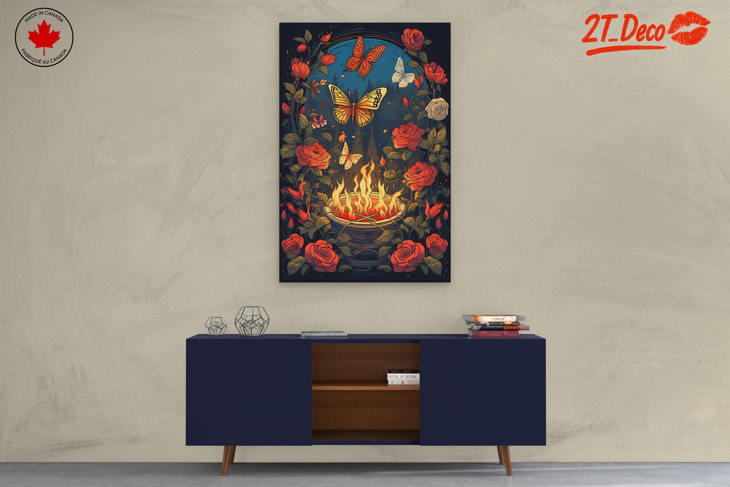 Beautiful Floral Arrangement with Butterflies 2 - Image 3