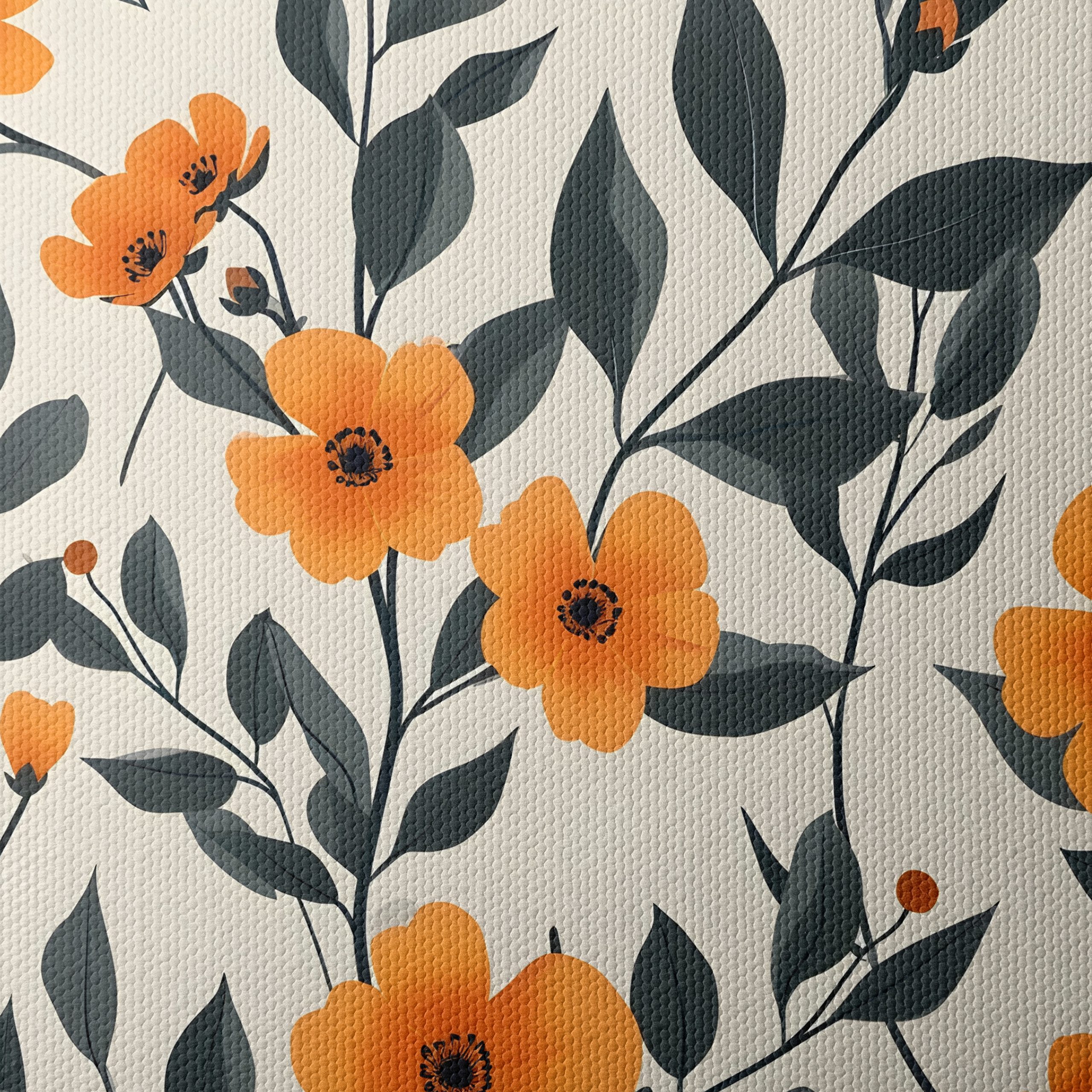 Flower Market Floral Art with Orange Blooms - Image 4