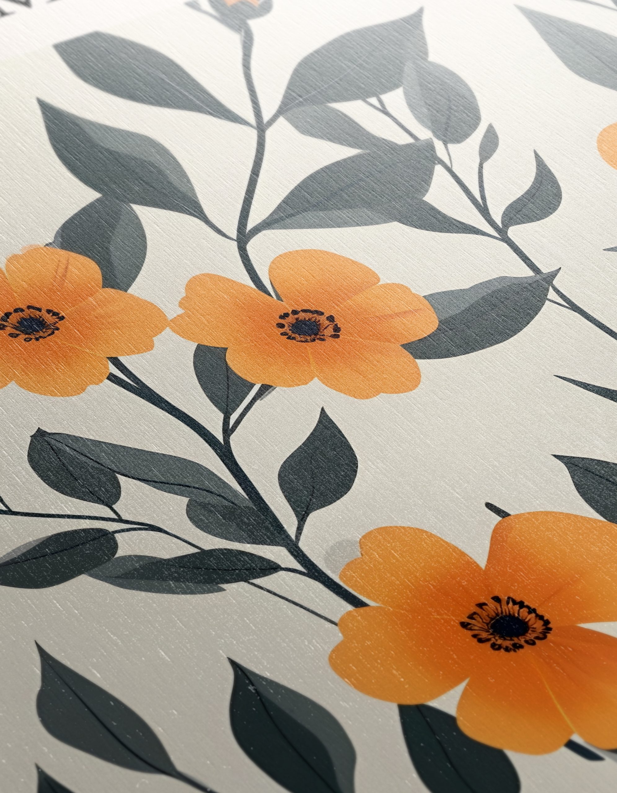 Flower Market Floral Art with Orange Blooms - Image 12