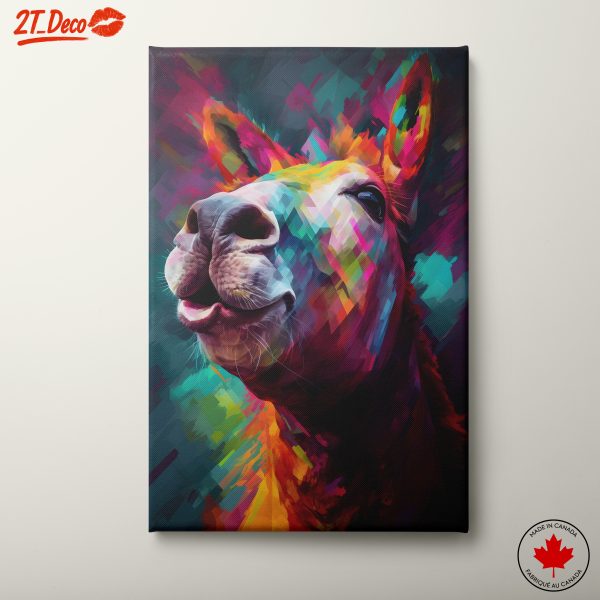 Vibrant Colorful Animal Portrait
