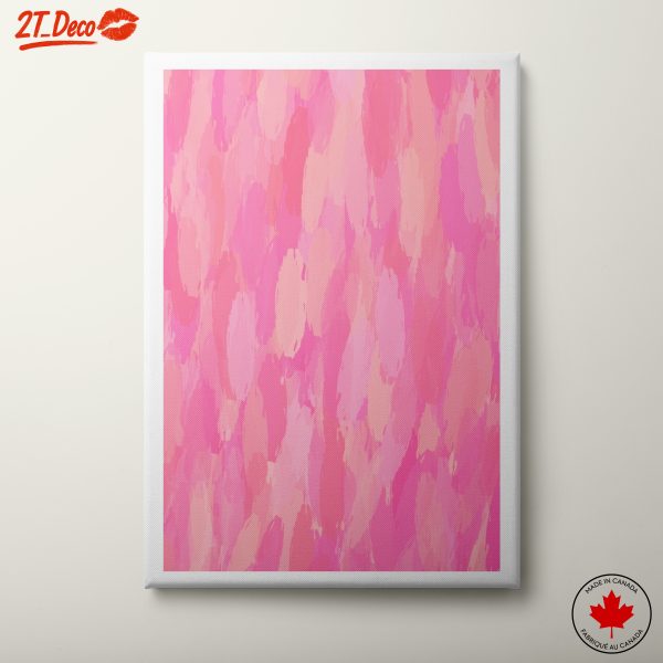 Vibrant Pink Abstract Art