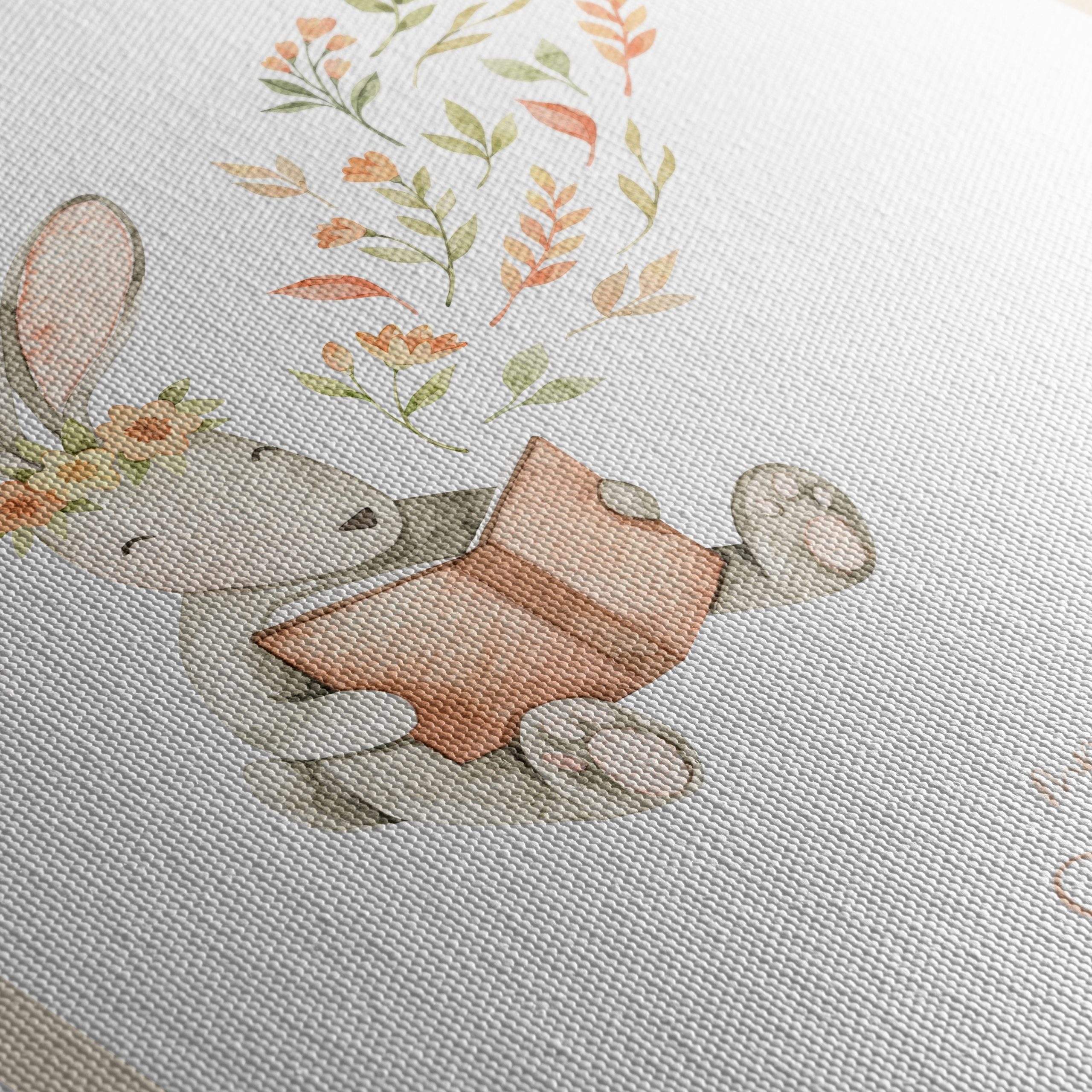 Charming Rabbit Reading in Garden - Image 5