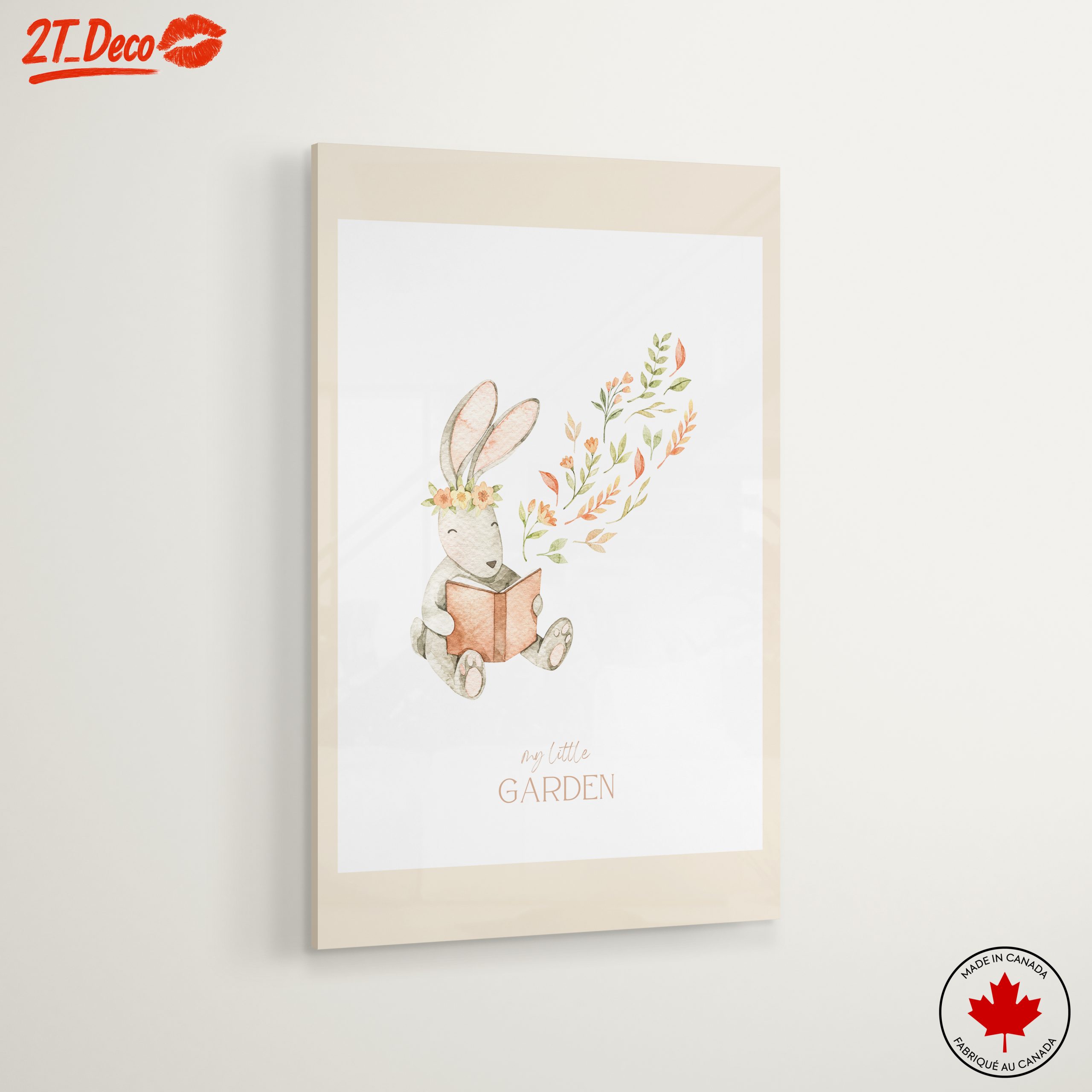 Charming Rabbit Reading in Garden - Image 6