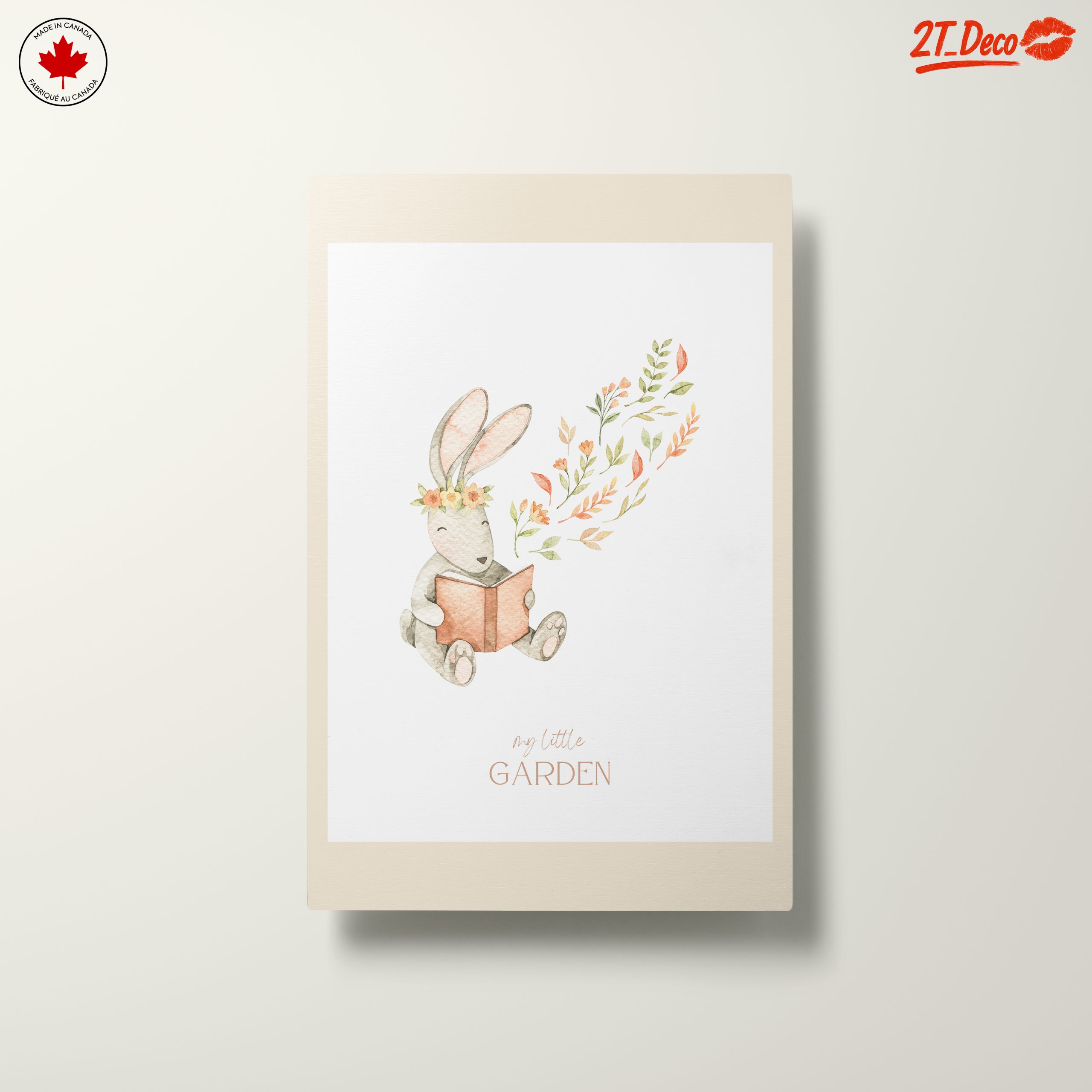 Charming Rabbit Reading in Garden - Image 10