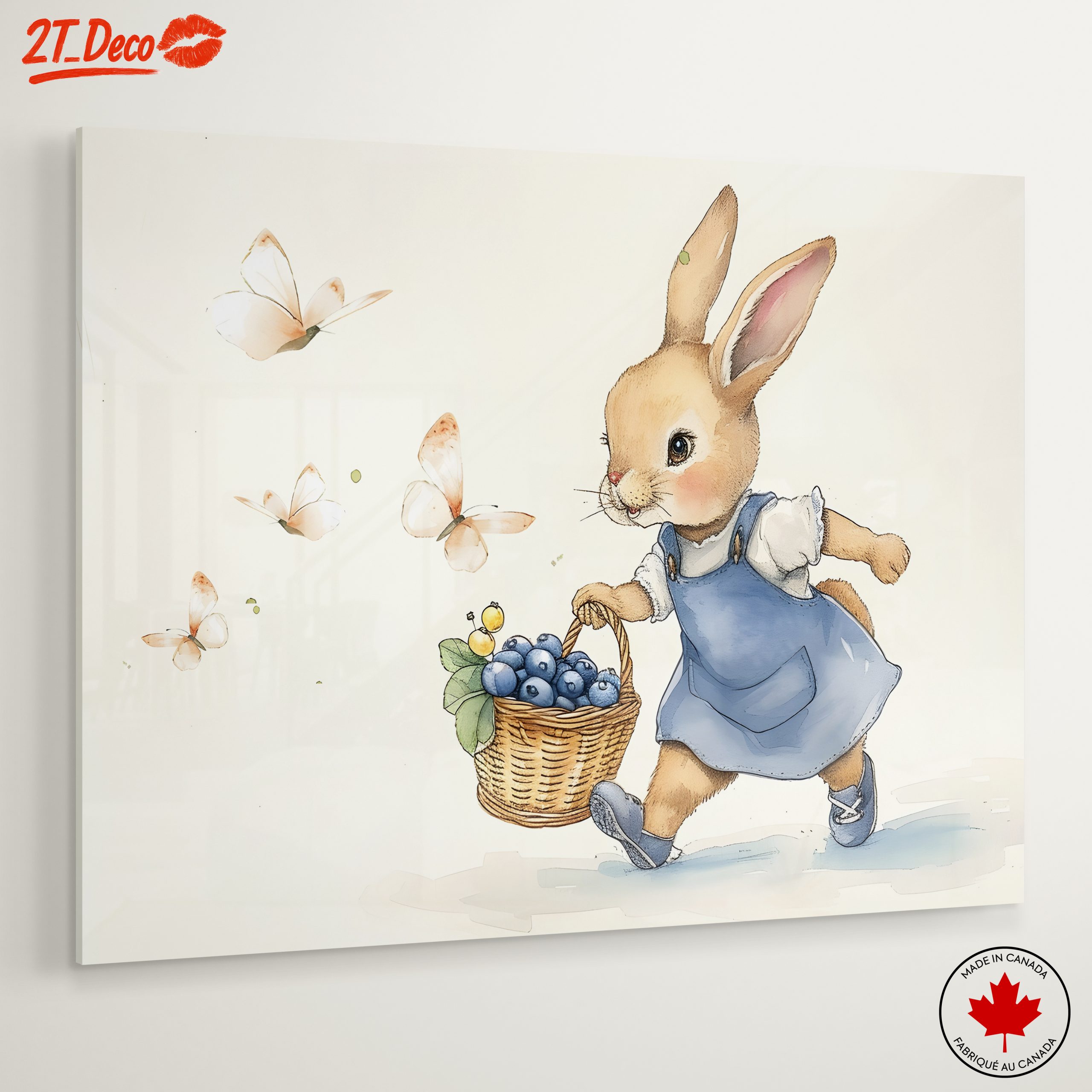Adorable Bunny Collecting Blueberries - Image 6