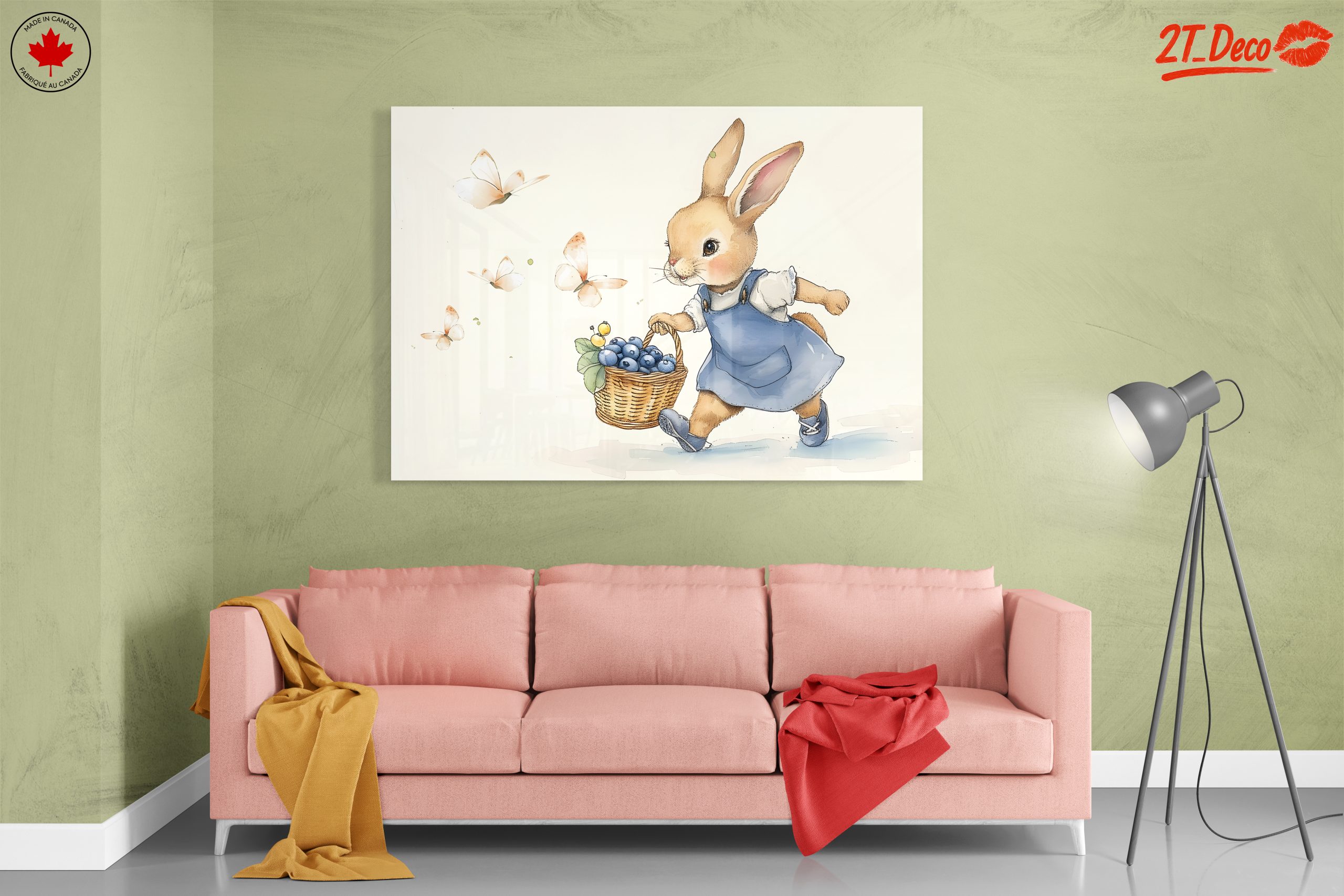 Adorable Bunny Collecting Blueberries - Image 7