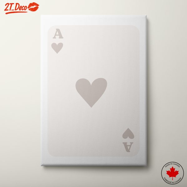 Abstract Ace of Hearts Card Art