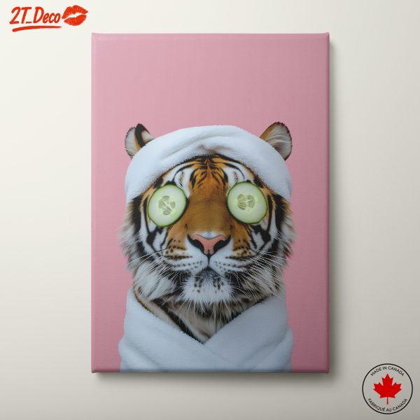 Relaxed Tiger with Cucumber Eyes