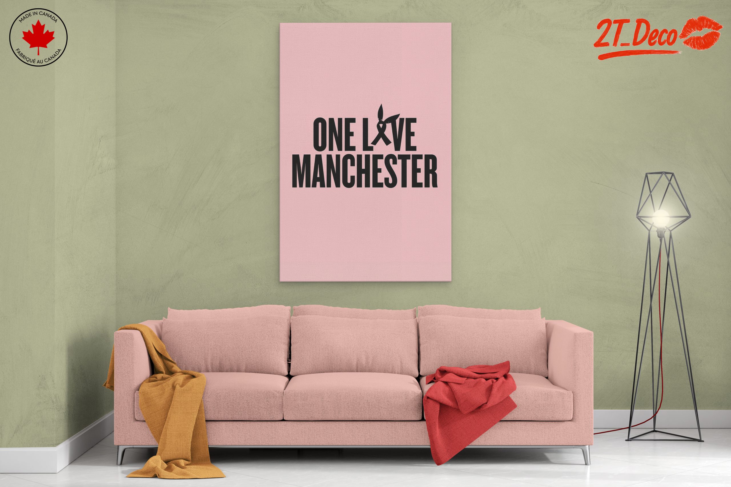 One Love Manchester Inspirational Quote Art - Image 2